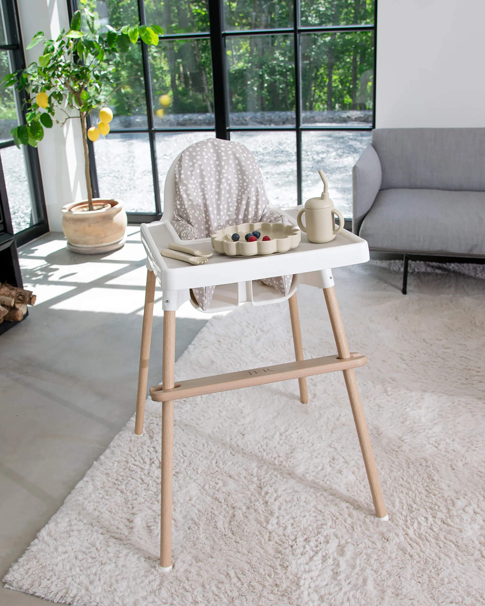 Sittkudde / Stolsdyna - Miniprickar Beige - IKEA Antilop - Image 2