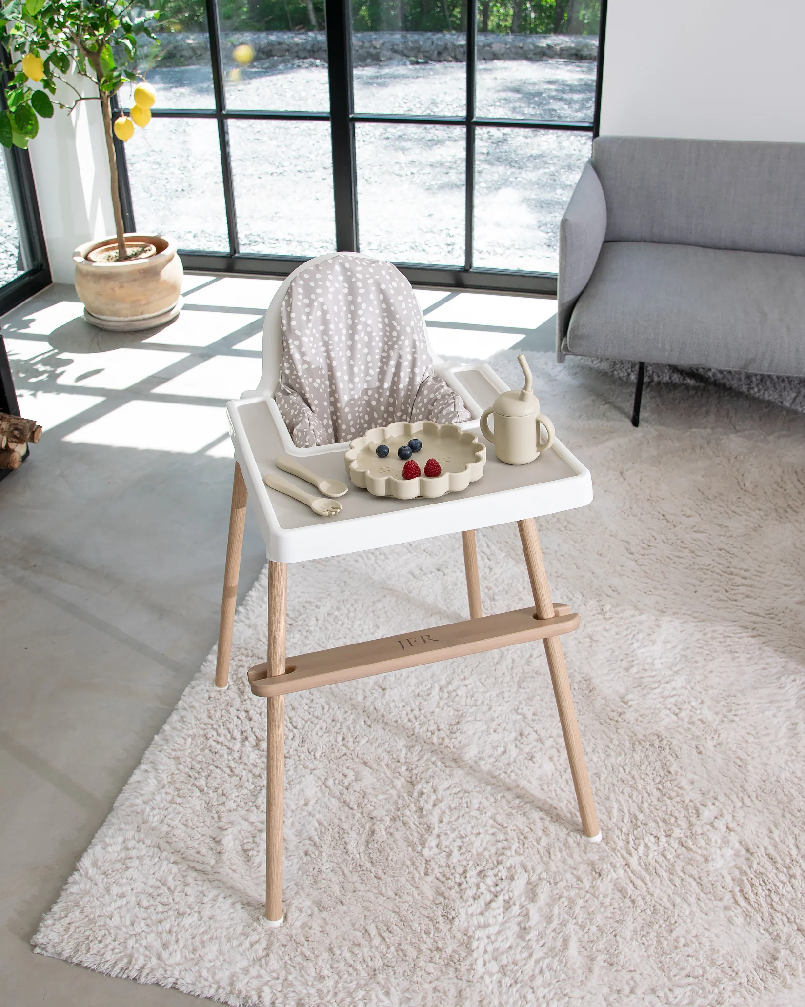 Sittkudde / Stolsdyna - Miniprickar Beige - IKEA Antilop - Image 4