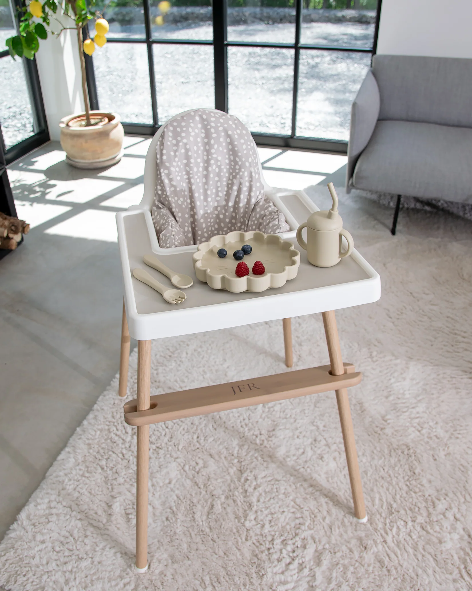 Sittkudde / Stolsdyna - Miniprickar Beige - IKEA Antilop - Image 5