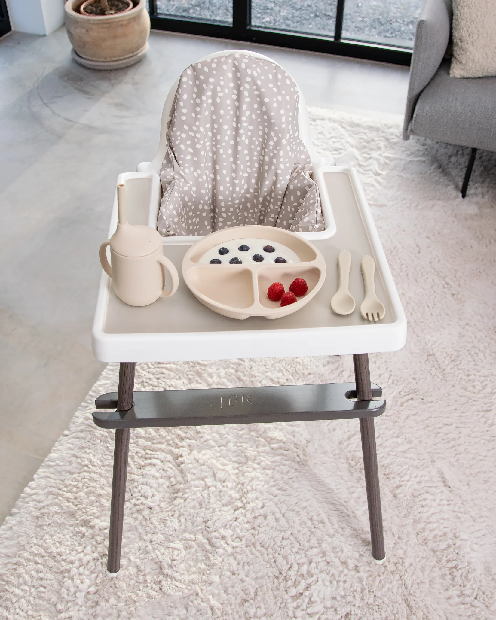 Sittkudde / Stolsdyna - Miniprickar Beige - IKEA Antilop - Image 6
