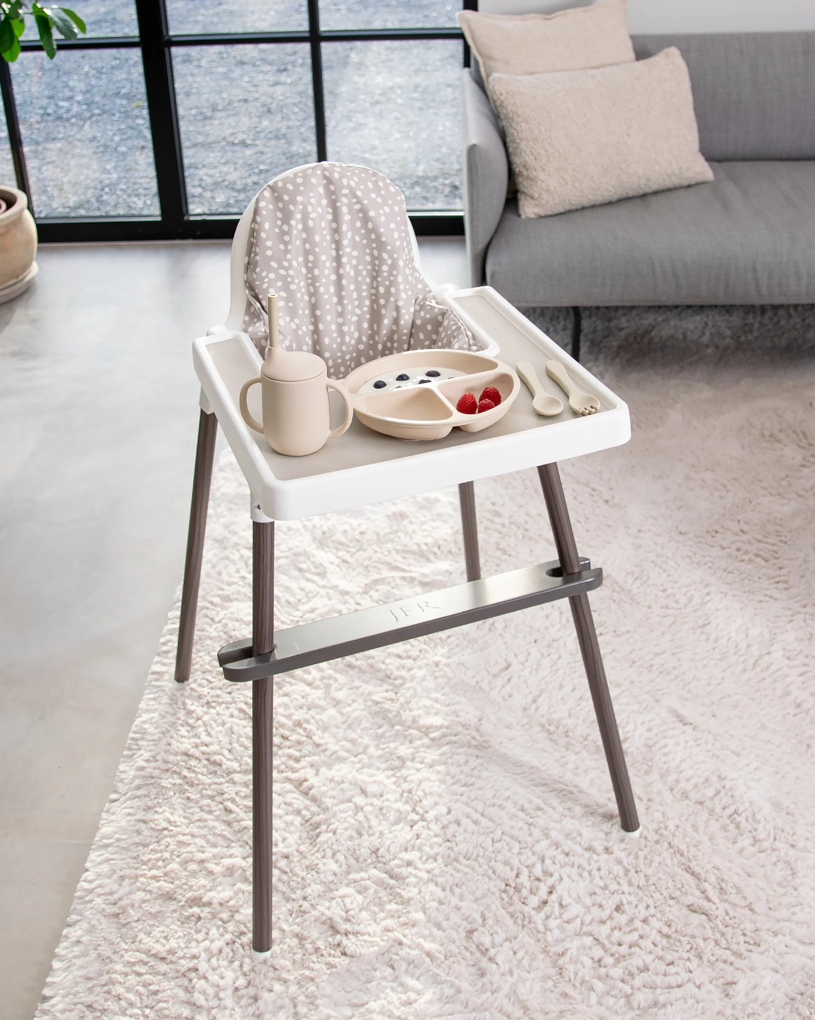 Sittkudde / Stolsdyna - Miniprickar Beige - IKEA Antilop - Image 8