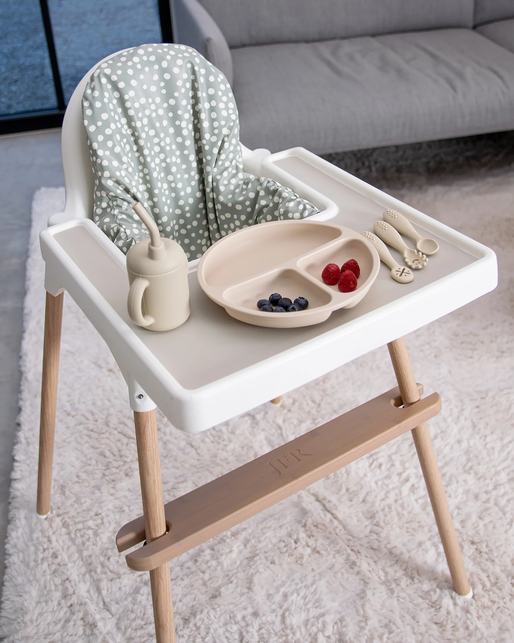 Sittkudde / Stolsdyna - Miniprickar Grön - IKEA Antilop - Image 6