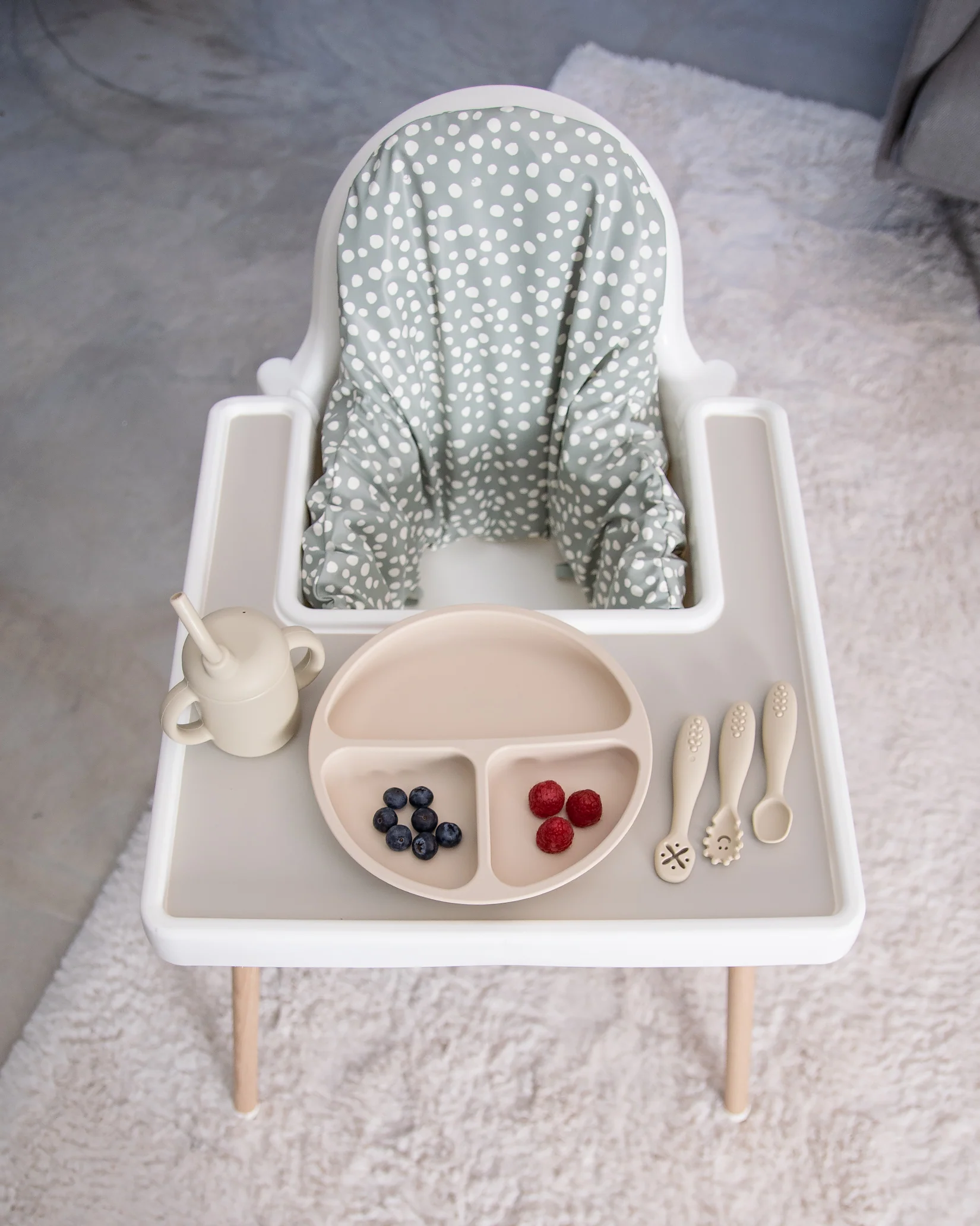 Sittkudde / Stolsdyna - Miniprickar Grön - IKEA Antilop - Image 7