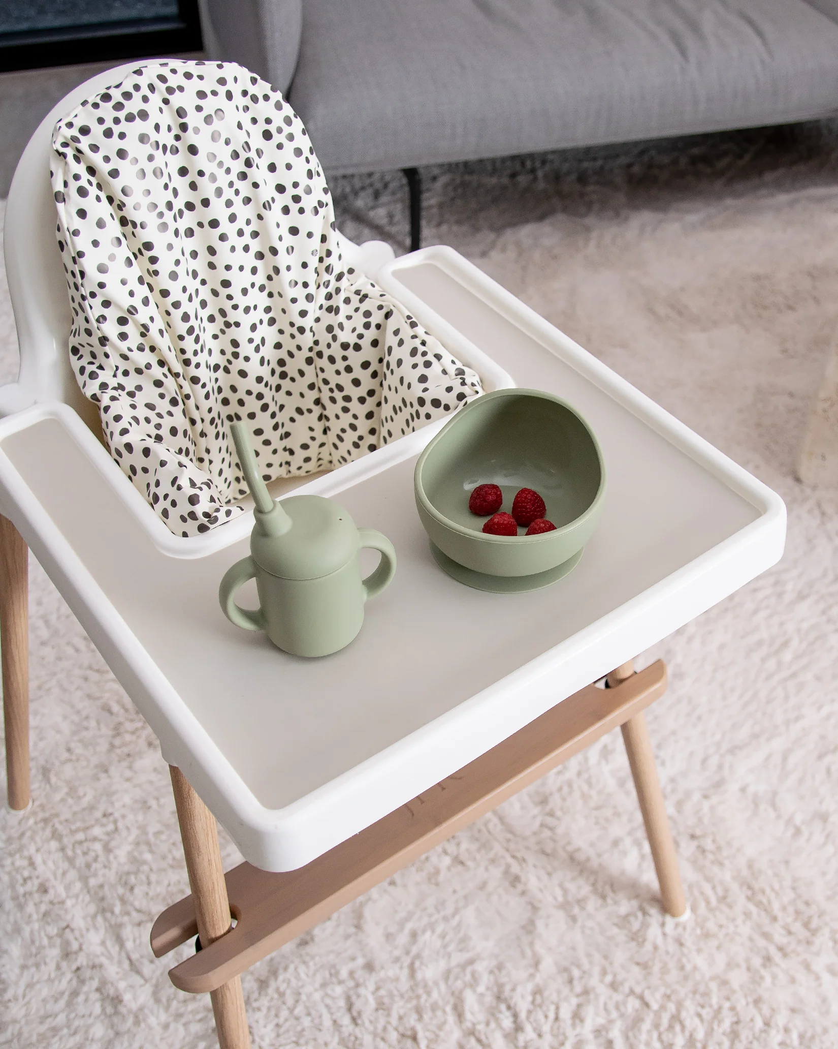 Sittkudde / Stolsdyna - Miniprickar Vit - IKEA Antilop - Image 10