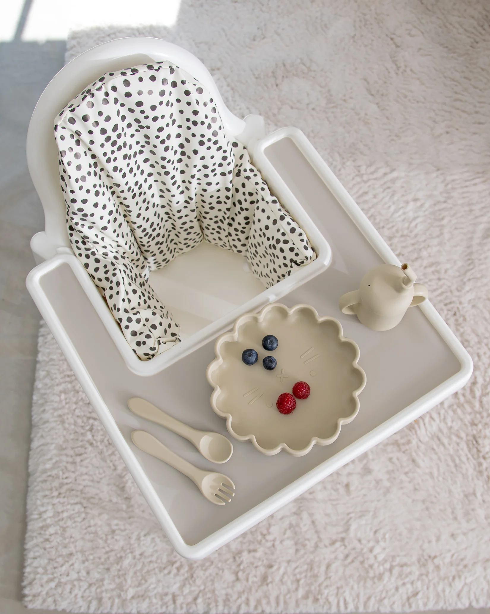 Sittkudde / Stolsdyna - Miniprickar Vit - IKEA Antilop - Image 2