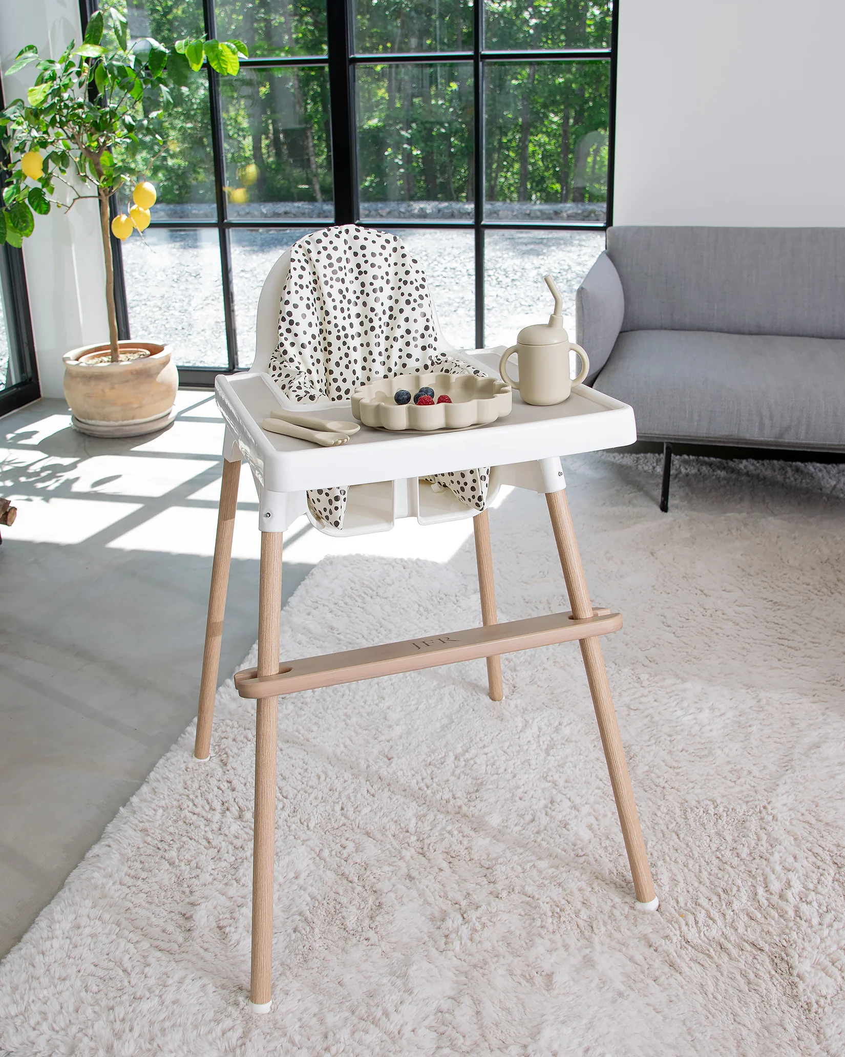 Sittkudde / Stolsdyna - Miniprickar Vit - IKEA Antilop - Image 5