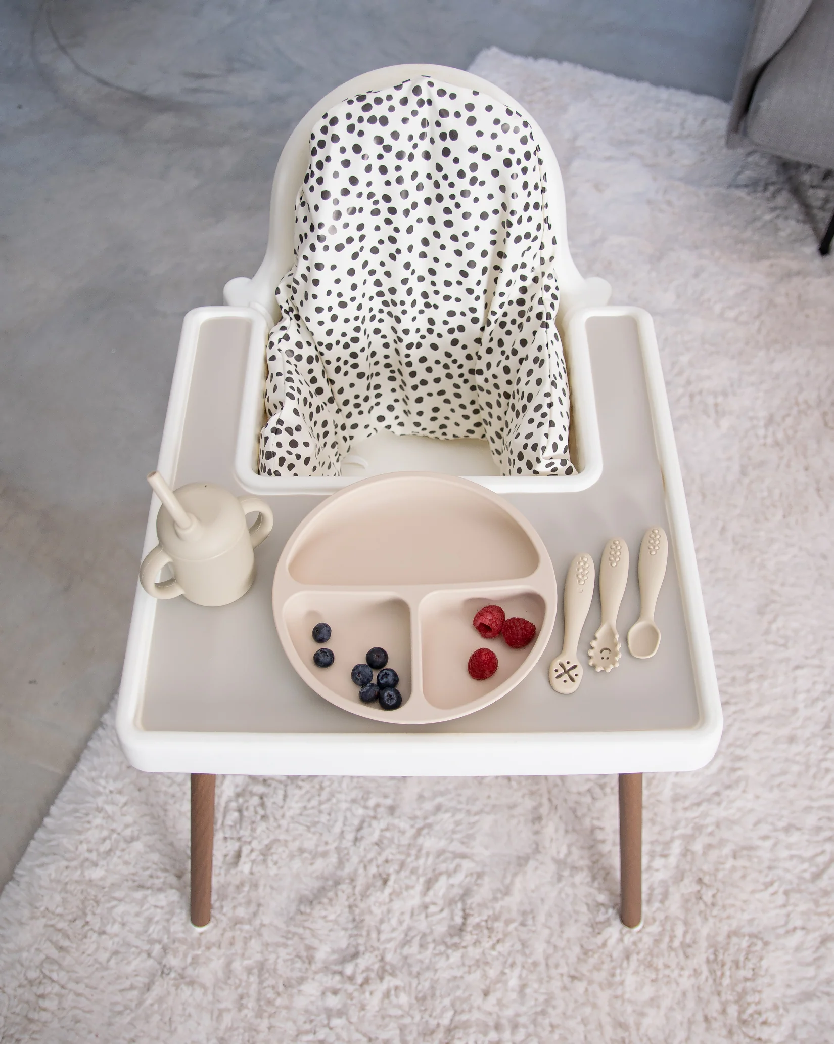 Sittkudde / Stolsdyna - Miniprickar Vit - IKEA Antilop - Image 8