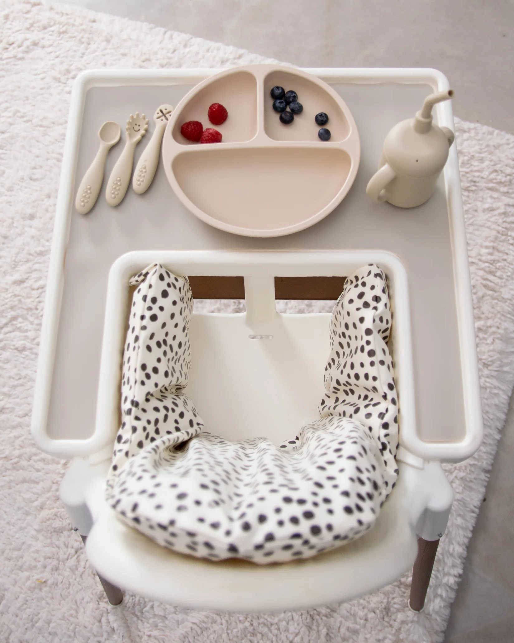 Sittkudde / Stolsdyna - Miniprickar Vit - IKEA Antilop - Image 9