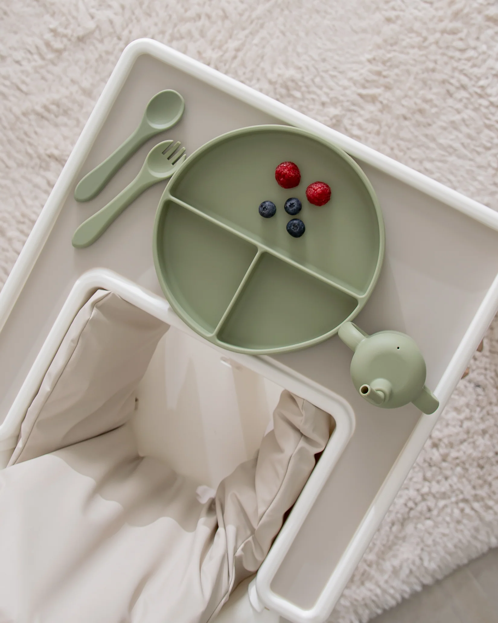 Barnsked i silikon - Matcha - Image 2