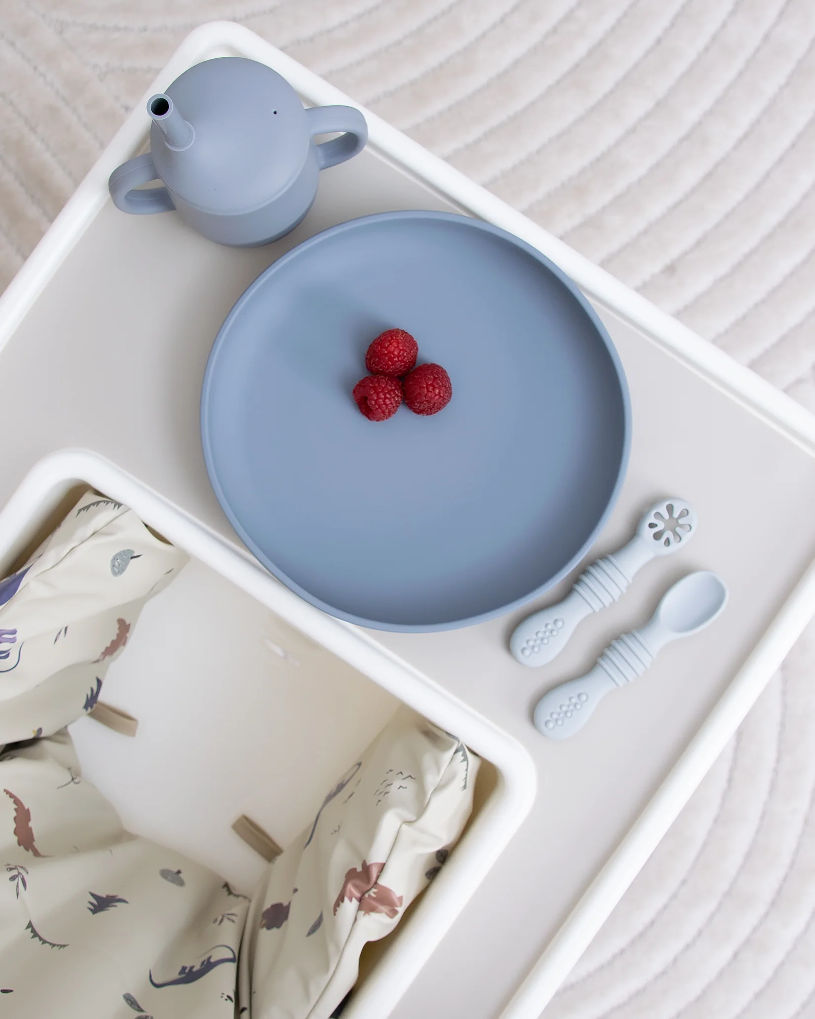 Barntallrik utan uppdelning - Grey