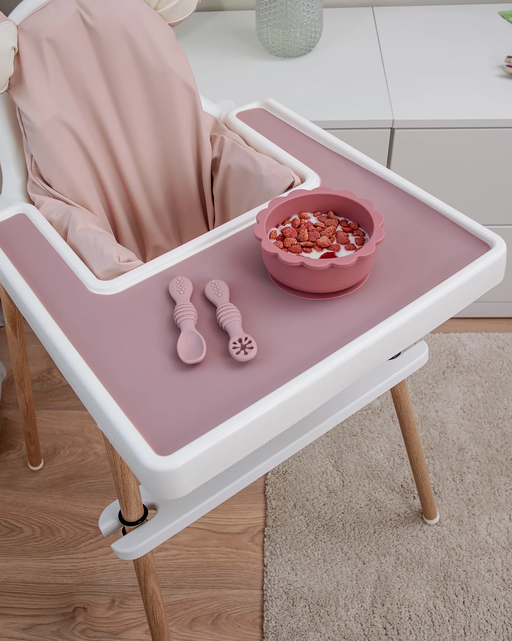 Brickunderlägg i silikon - Blush Pink - Image 3