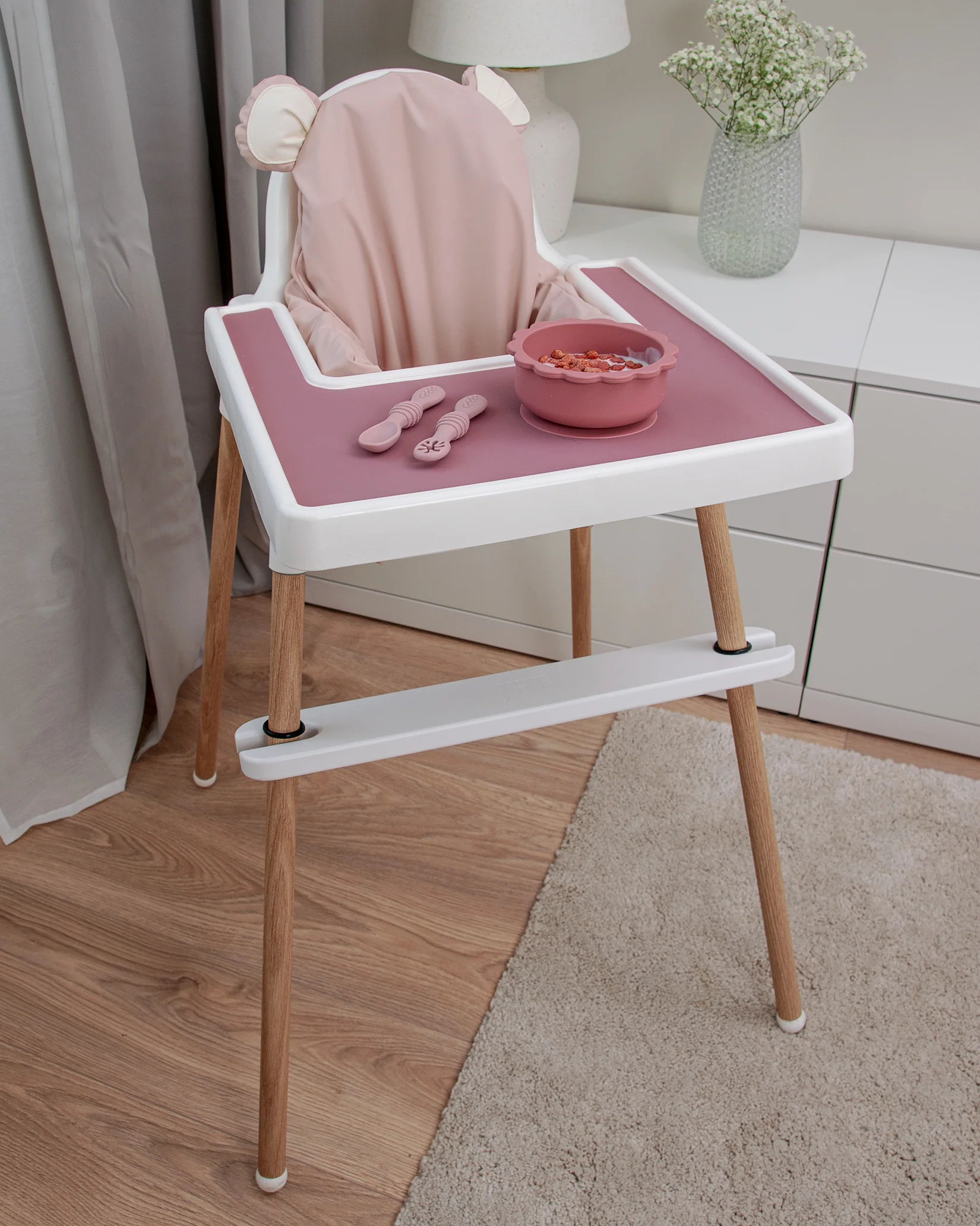 Brickunderlägg i silikon - Dusty Pink - Image 3