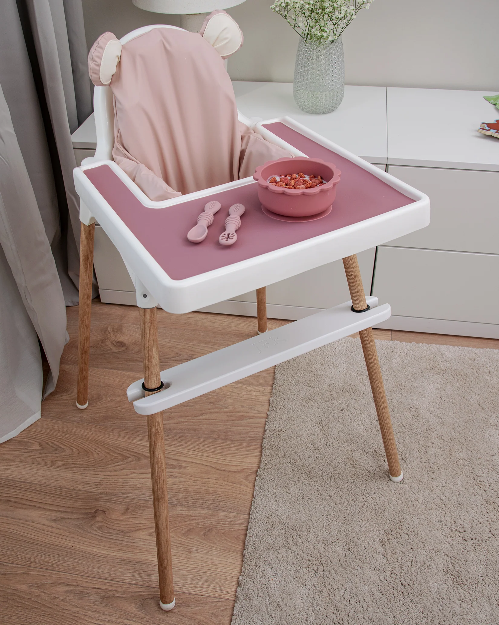 Brickunderlägg i silikon - Dusty Pink - Image 5