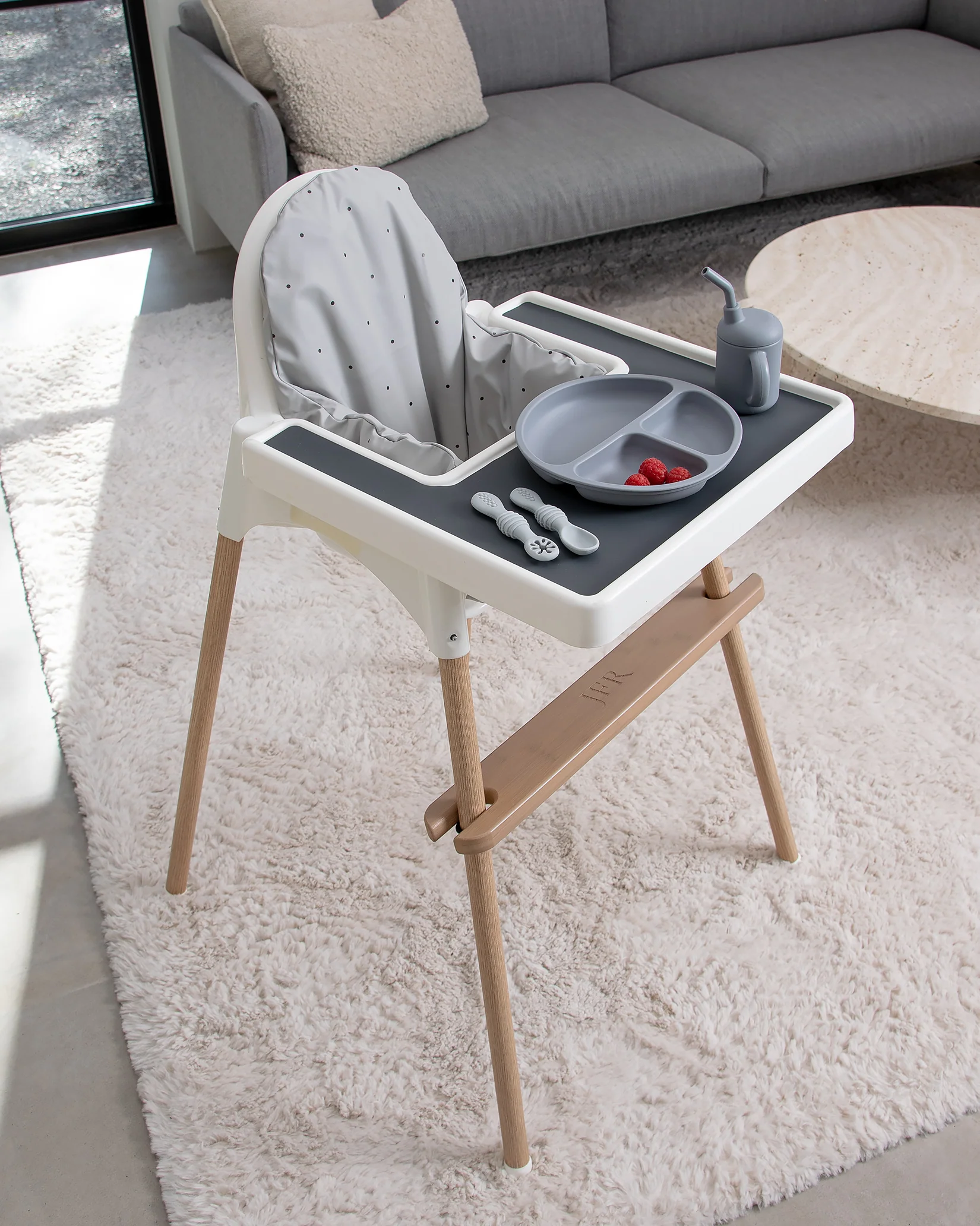 Fotstöd Barnstol Ikea Antilop - Ash Wood - Image 4