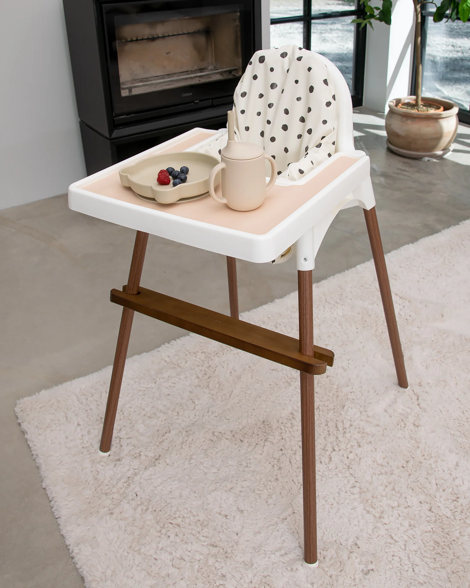 Fotstöd Barnstol Ikea Antilop - Brown Wood - Image 15