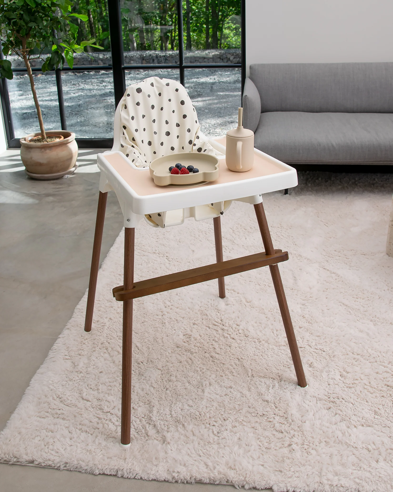 Fotstöd Barnstol Ikea Antilop - Brown Wood - Image 6