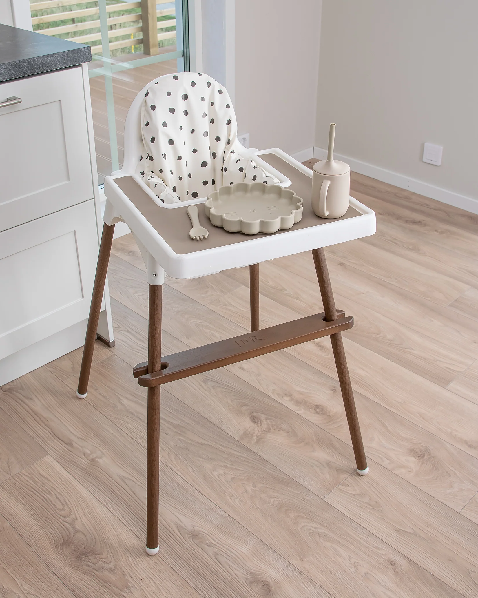 Fotstöd Barnstol Ikea Antilop - Brown Wood - Image 8