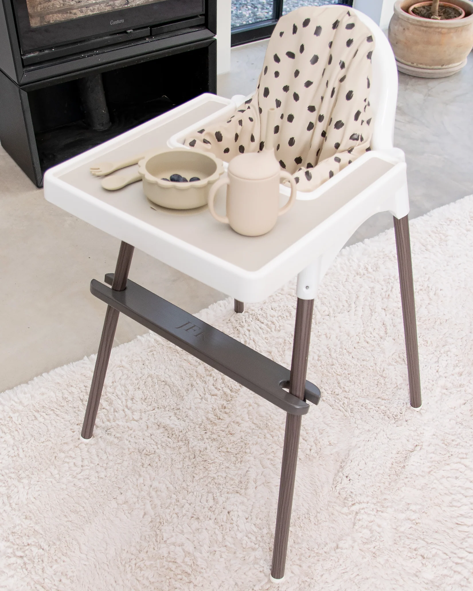 Fotstöd Barnstol Ikea Antilop - Walnut - Image 5