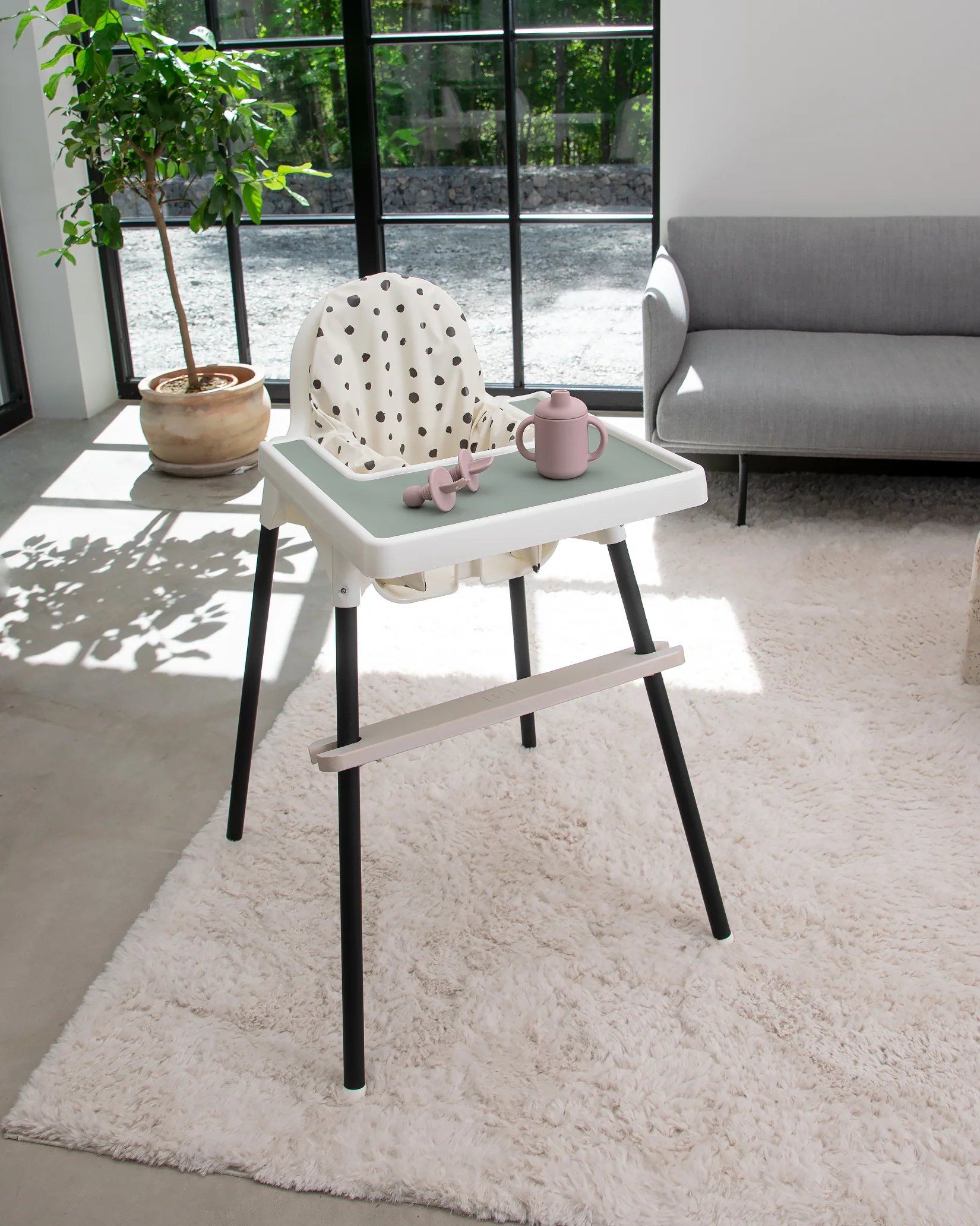 Fotstöd Barnstol Ikea Antilop - Vit - Image 8