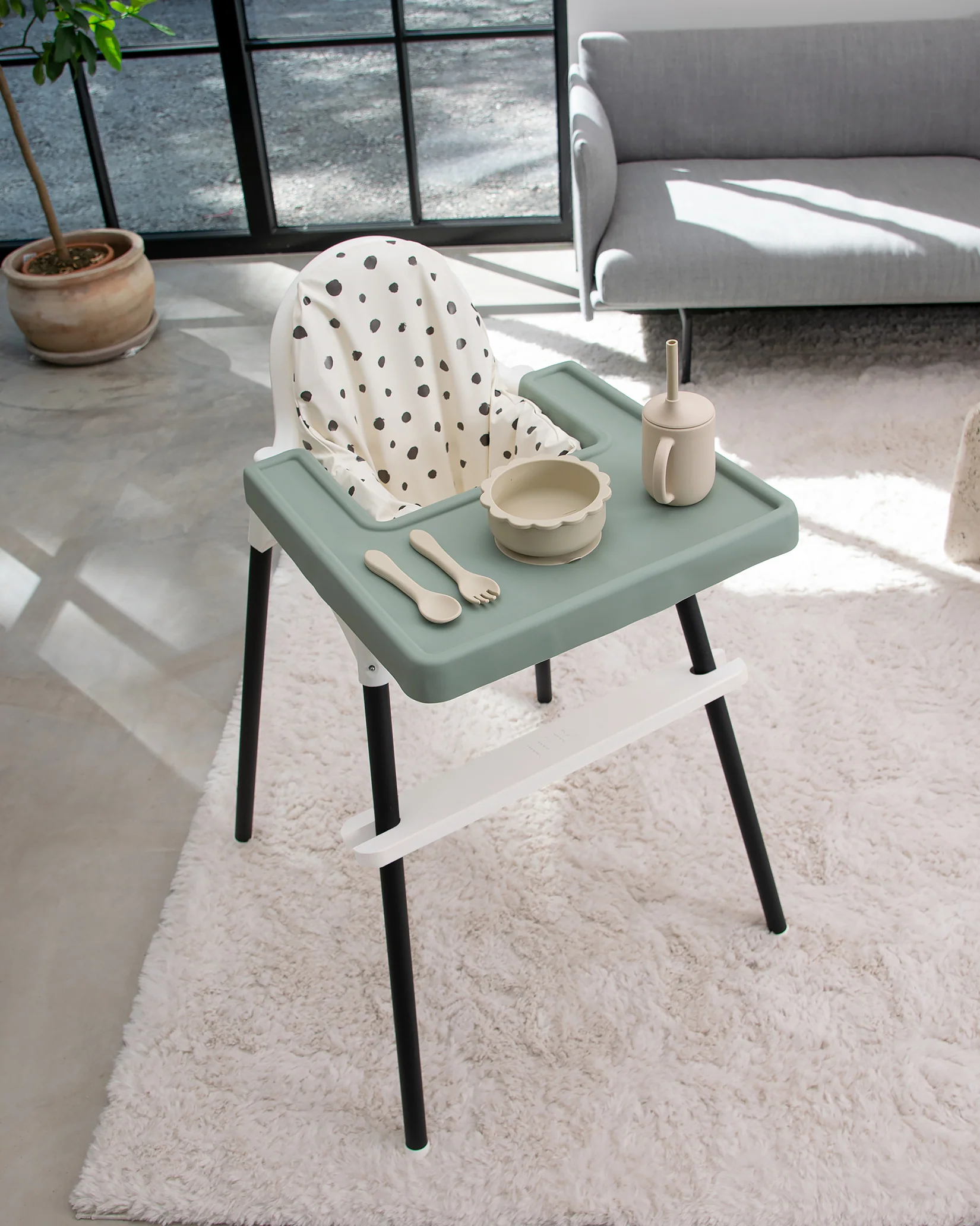 Fotstöd Barnstol Ikea Antilop - Vit - Image 9