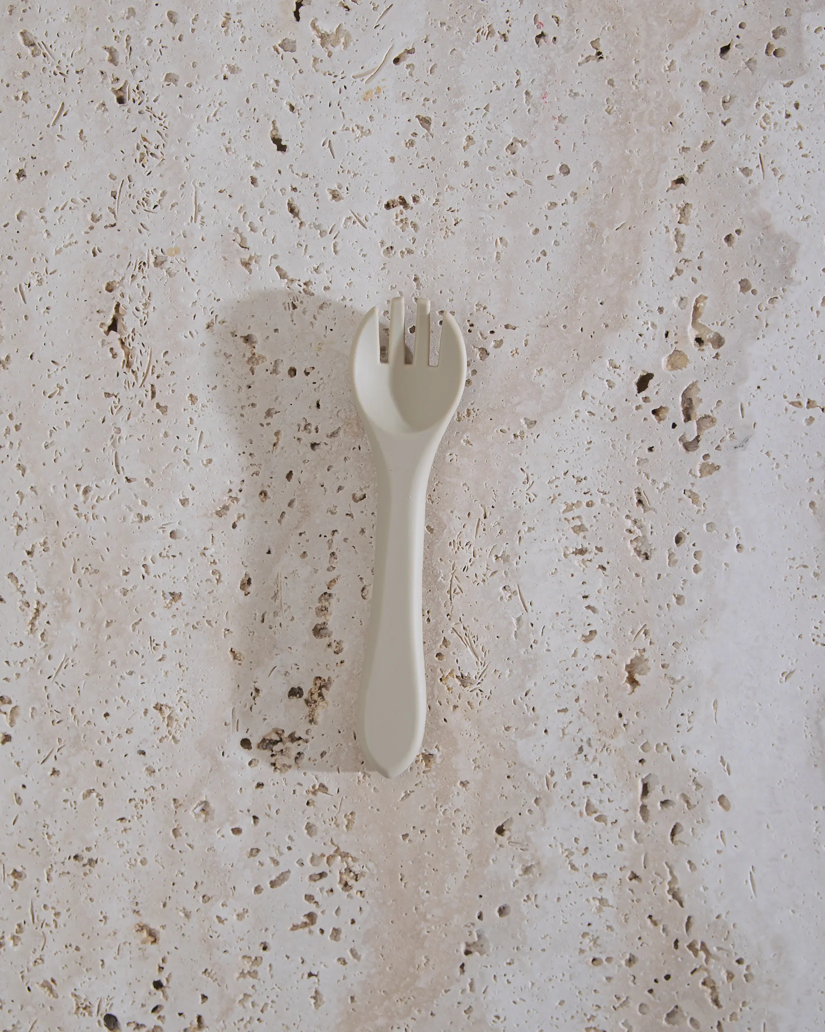 Barngaffel i silikon - Beige - Image 6