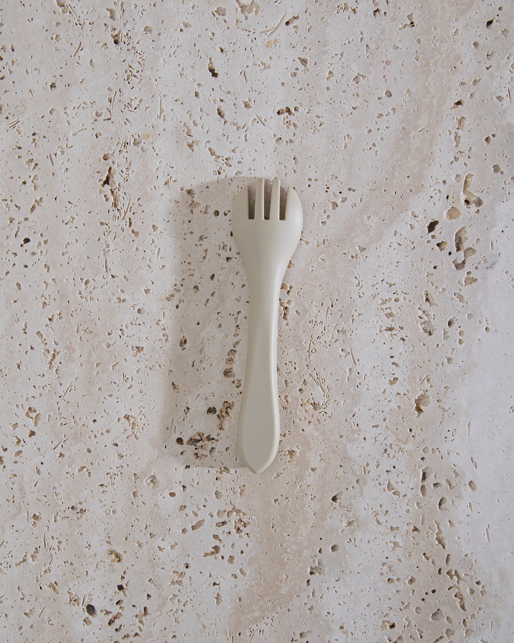 Barngaffel i silikon - Beige - Image 7