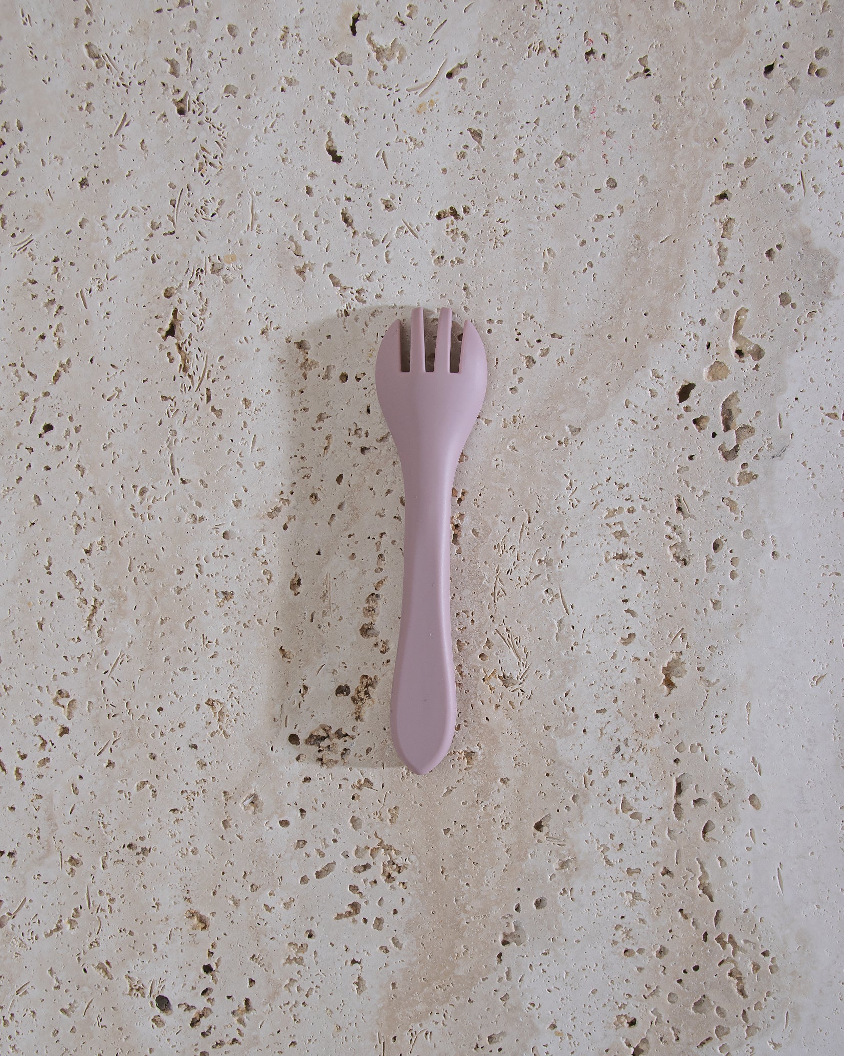 Barngaffel i silikon - Blush Pink - Image 5