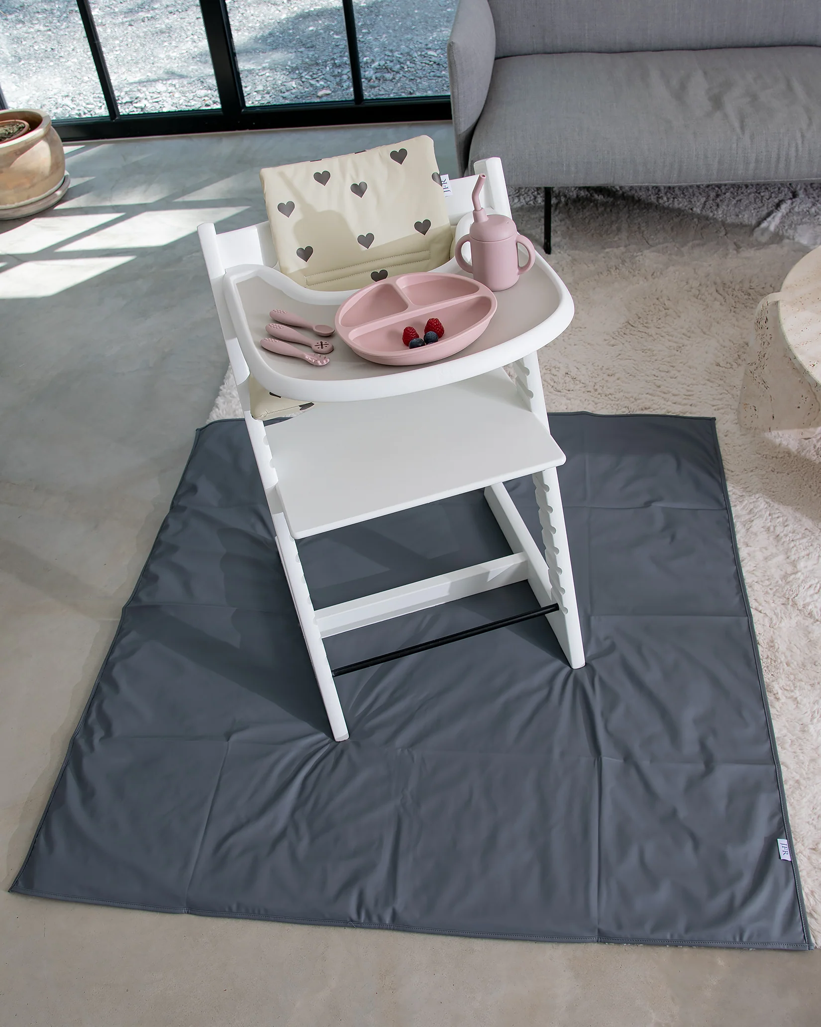 Golvskydd till barnstol - Grey - Image 3