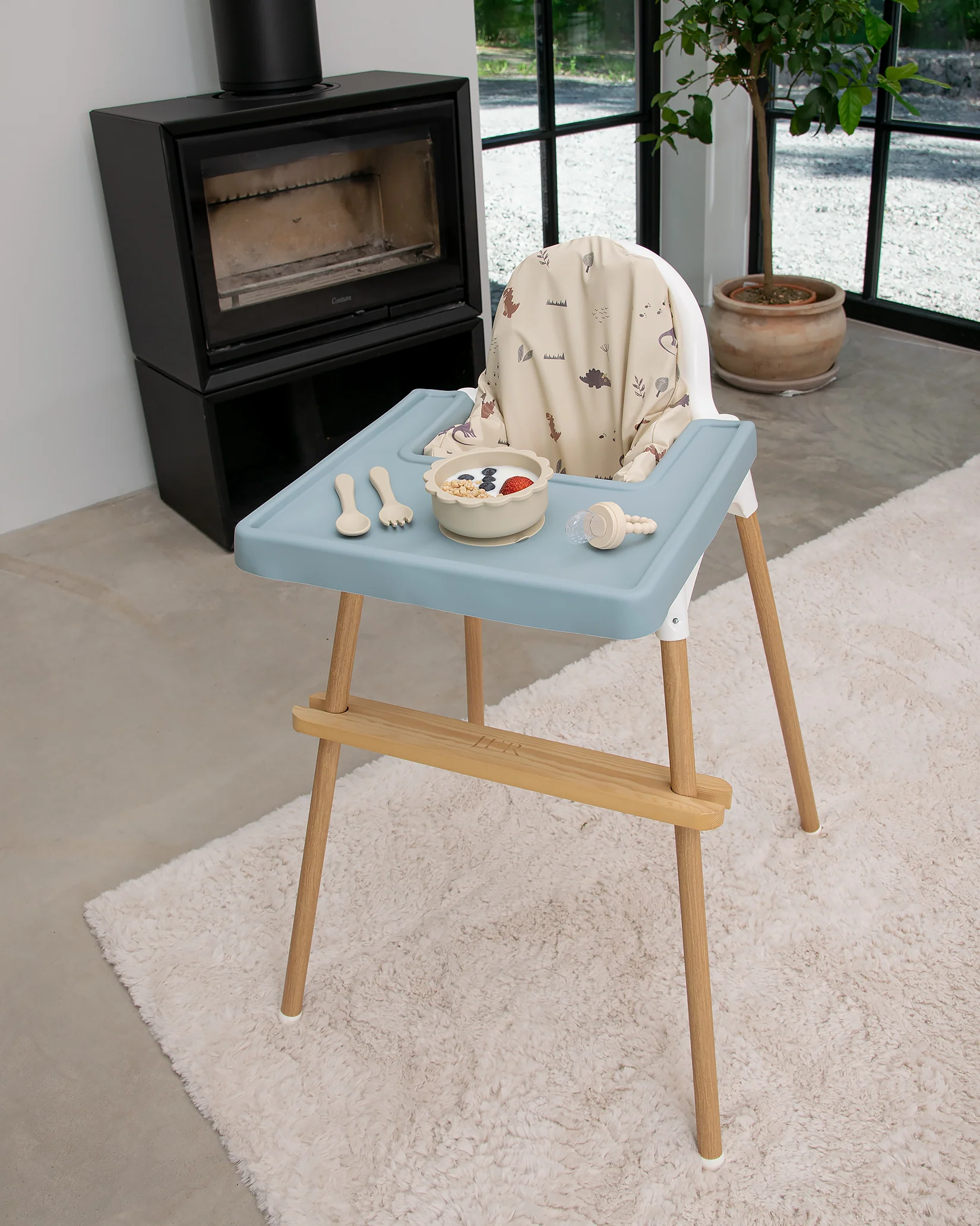 Heltäckande överdrag i silikon - Dusty Blue - Image 4