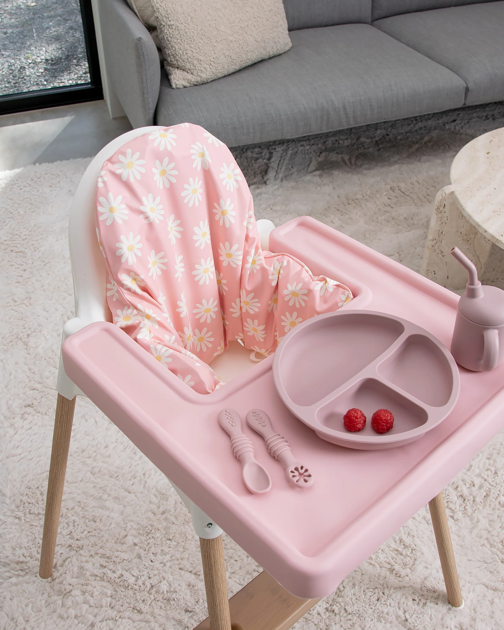 Sittkudde / Stolsdyna - Daisy Pink - IKEA Antilop