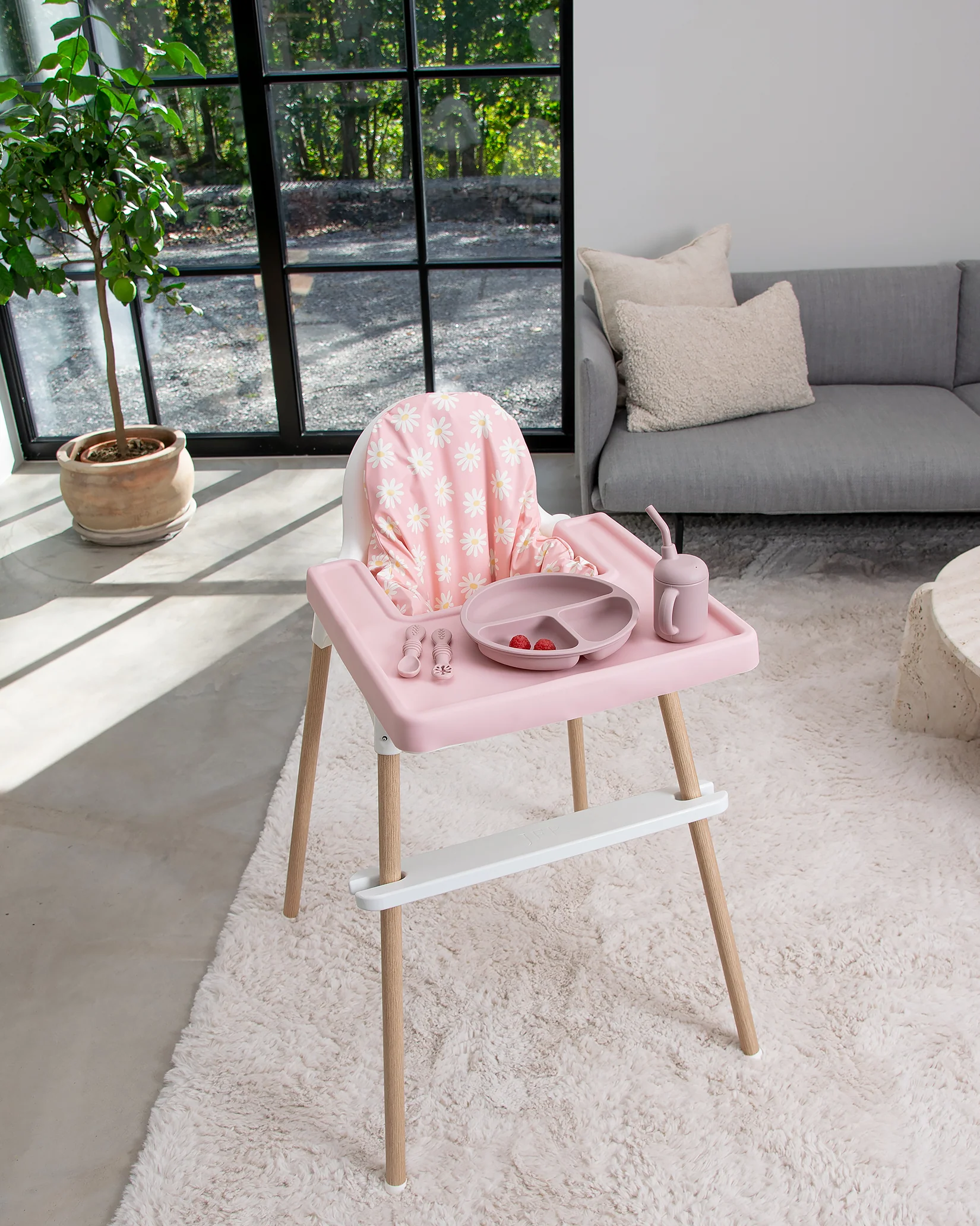 Sittkudde / Stolsdyna - Daisy Pink - IKEA Antilop - Image 2