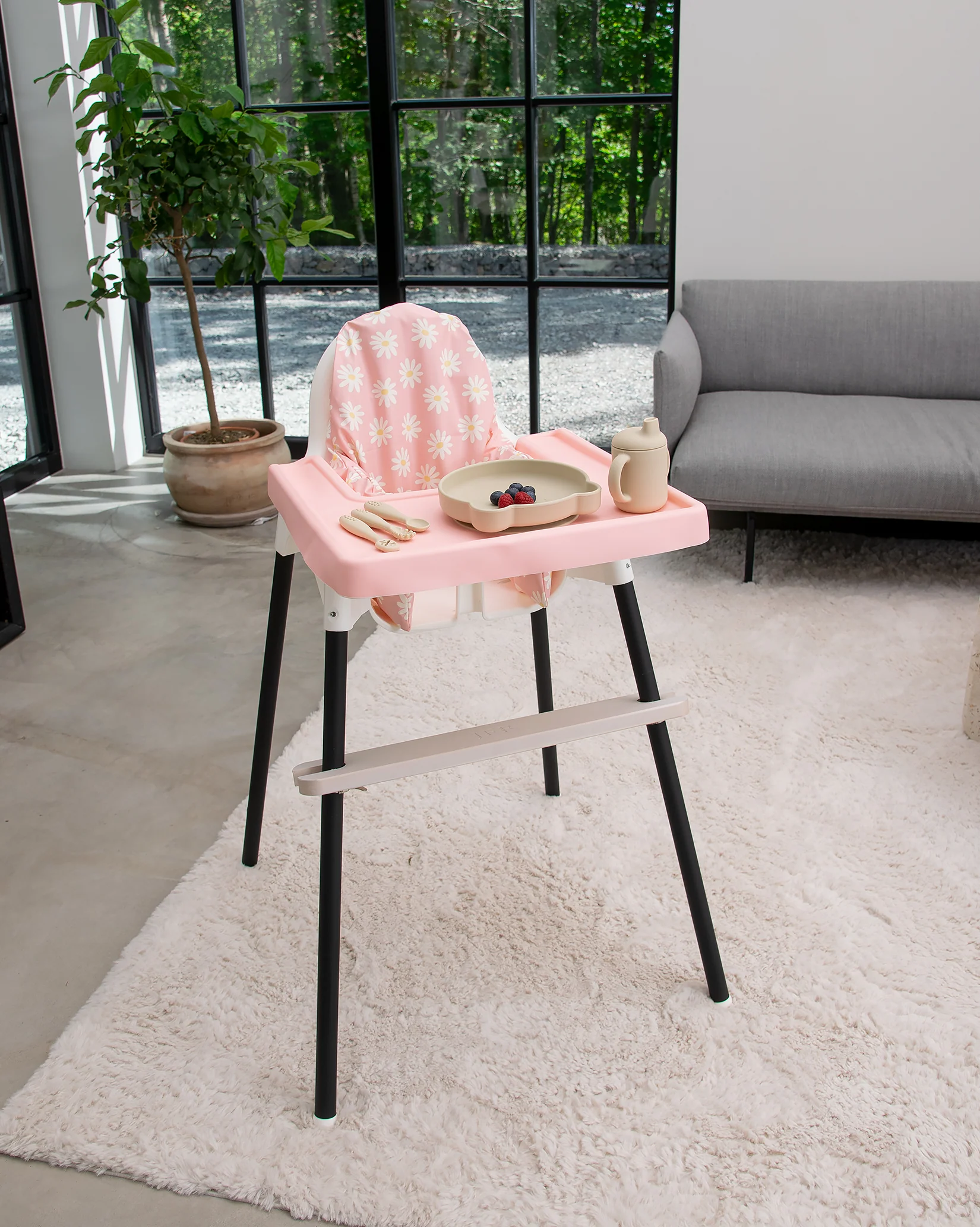 Sittkudde / Stolsdyna - Daisy Pink - IKEA Antilop - Image 4