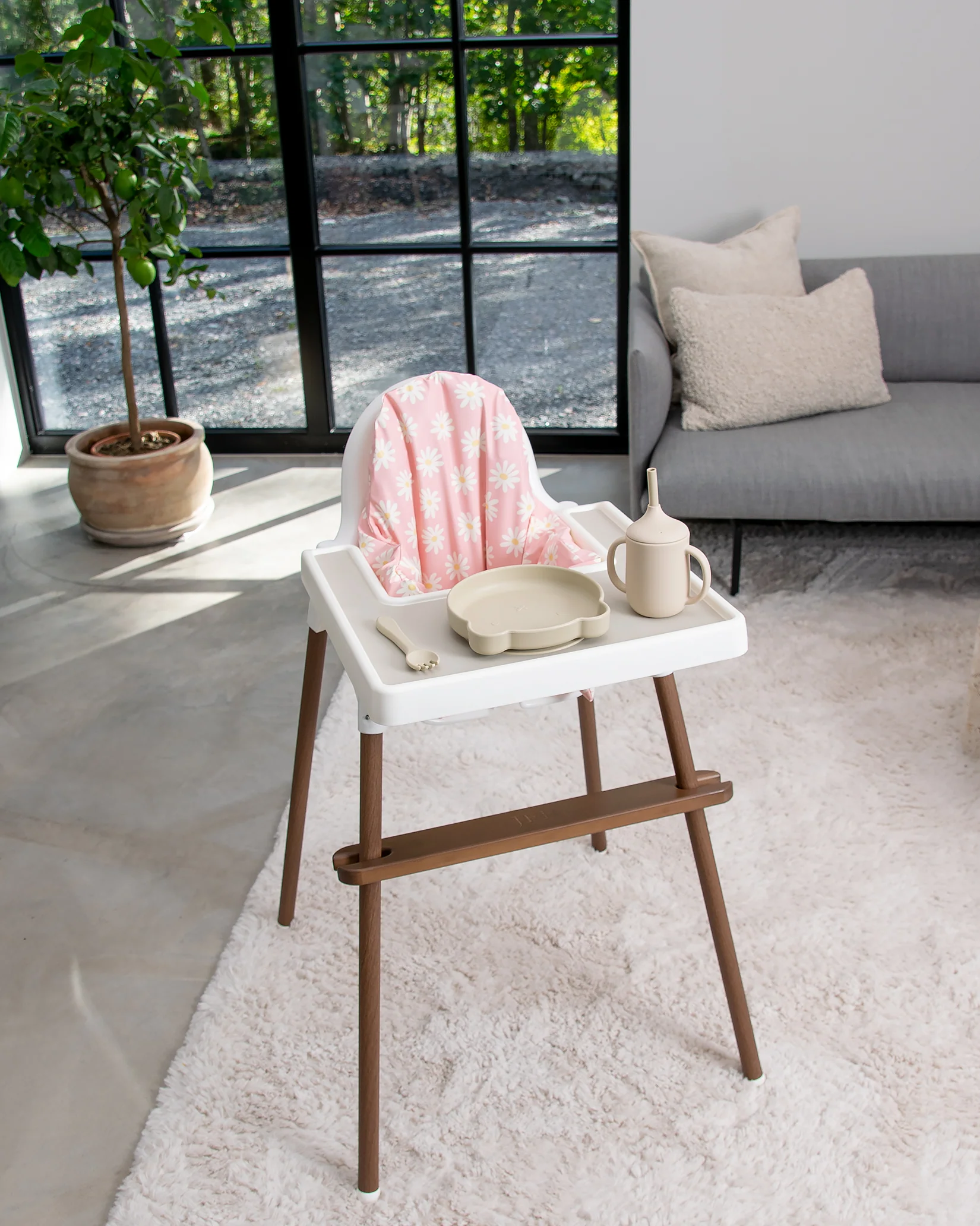 Sittkudde / Stolsdyna - Daisy Pink - IKEA Antilop - Image 6