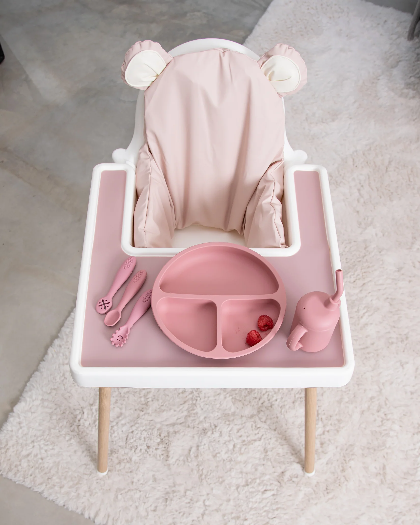 Sittkudde / Stolsdyna - Teddy Pink - IKEA Antilop