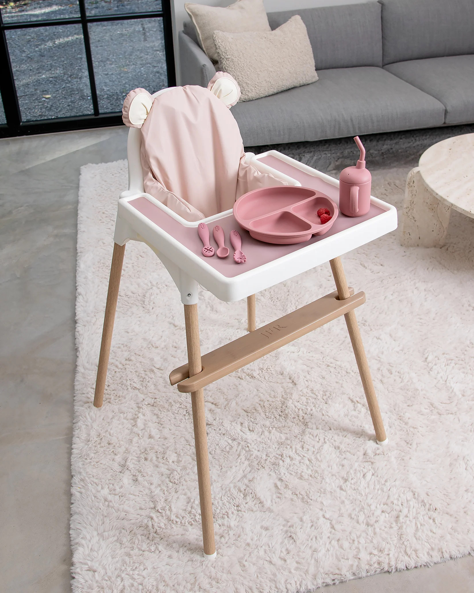 Sittkudde / Stolsdyna - Teddy Pink - IKEA Antilop - Image 3