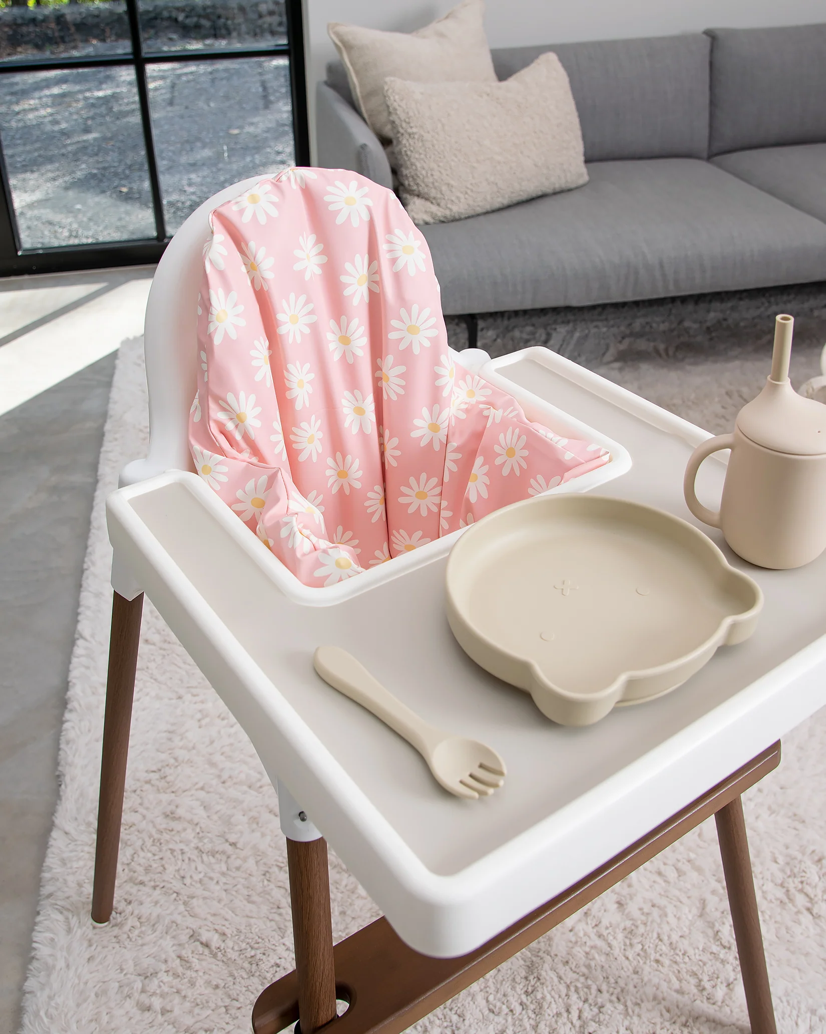 Sittkudde / Stolsdyna - Daisy Pink - IKEA Antilop - Image 9