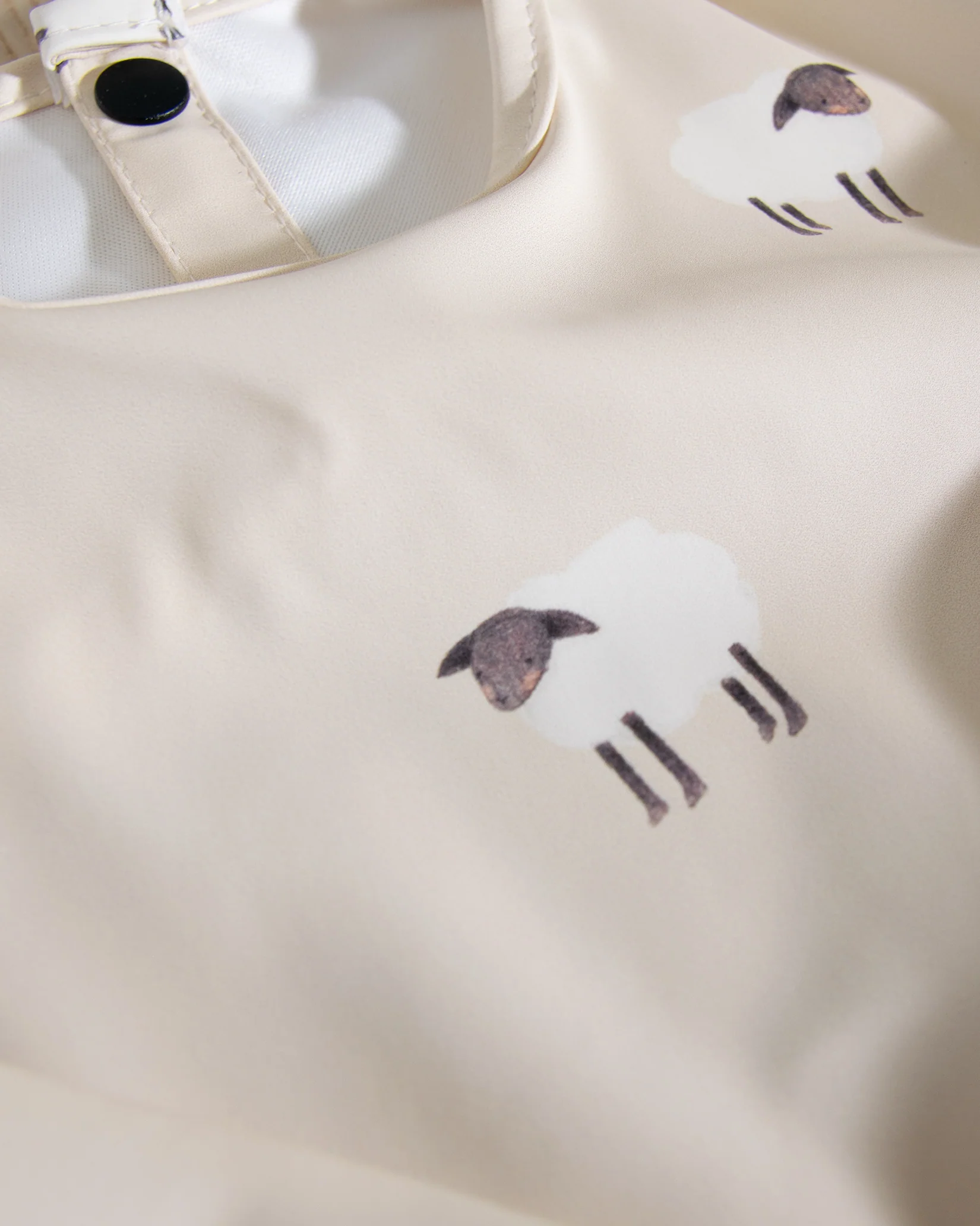 Långärmad Haklapp - Beige Lamm - Image 3