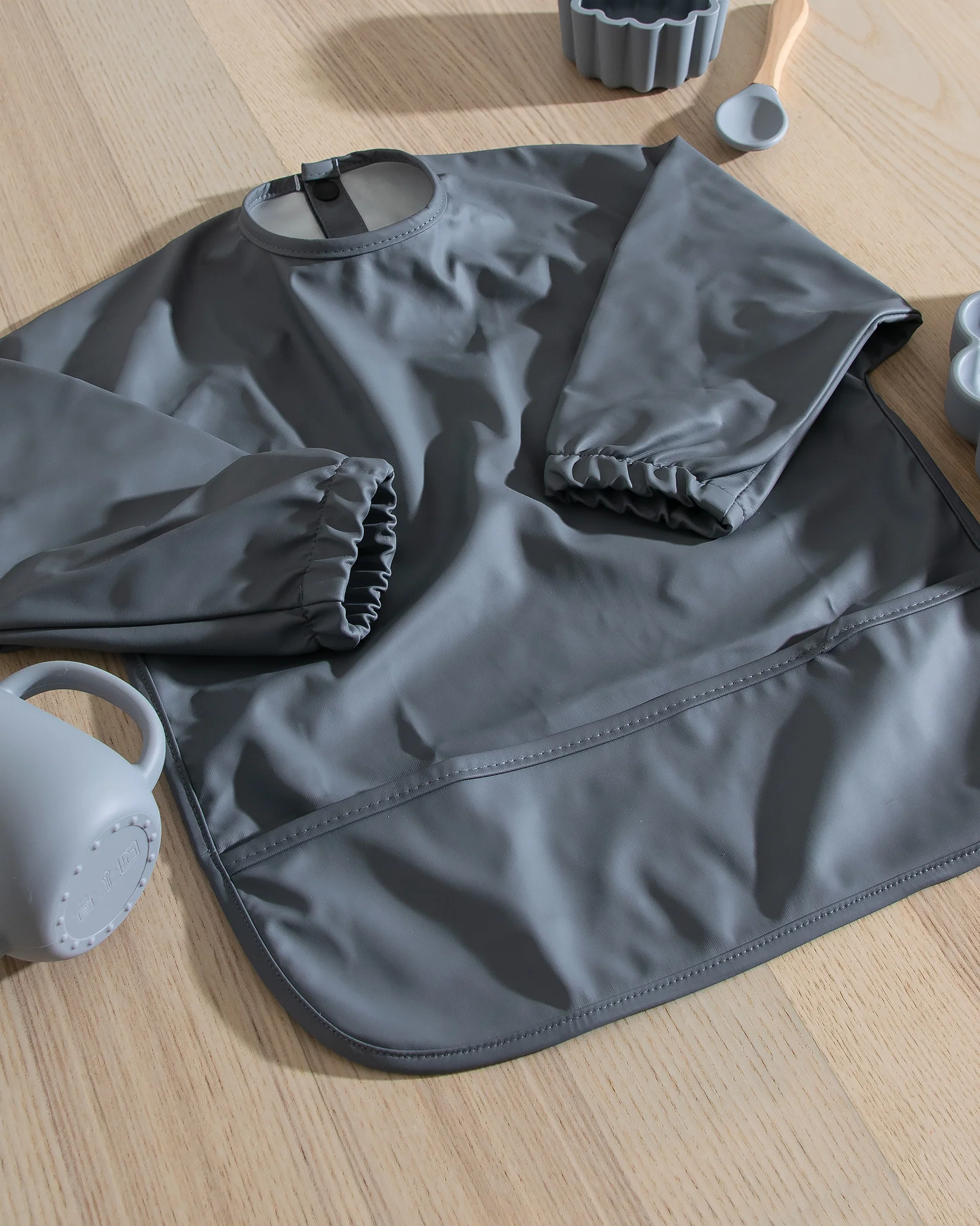 Långärmad Haklapp - Grey - Image 2