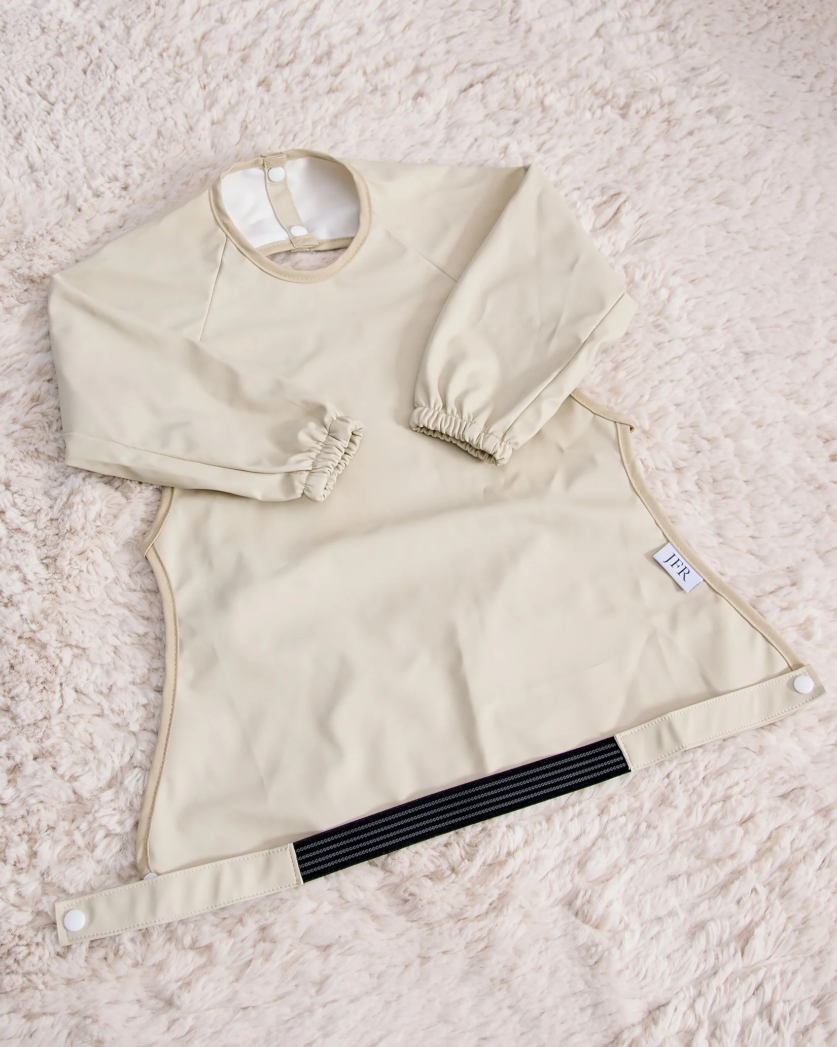 Långärmad Haklapp Med Förkläde - Beige - Image 4
