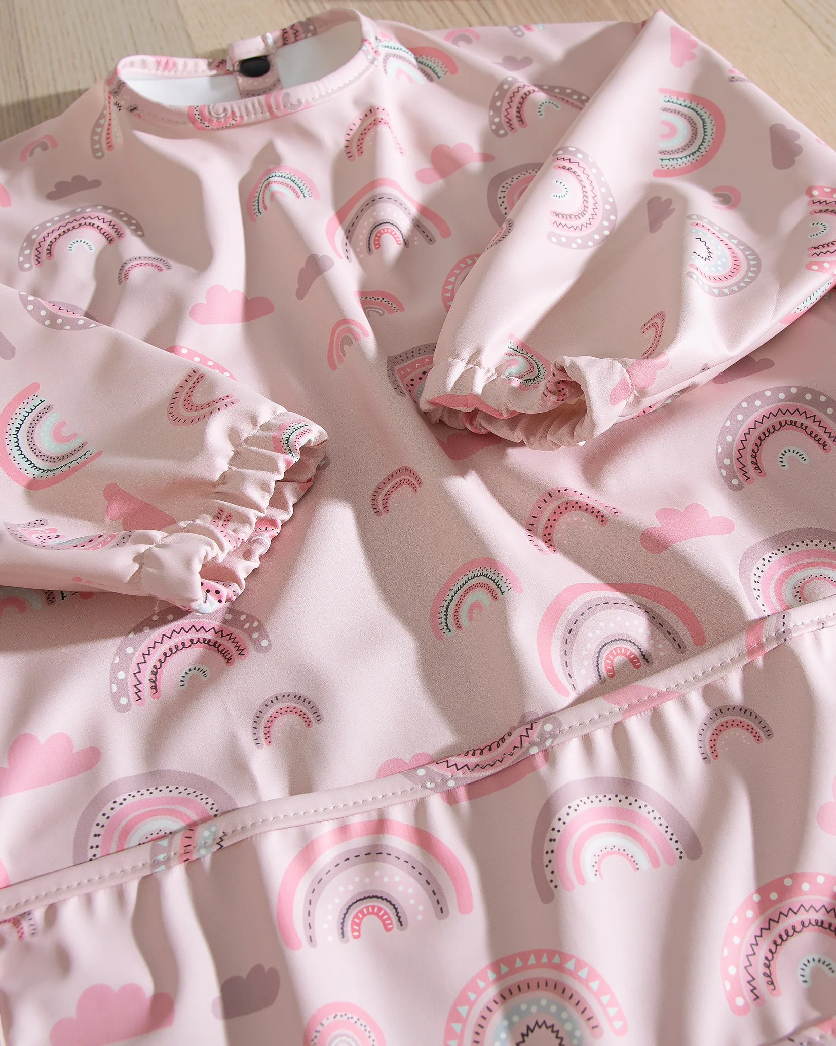 Långärmad Haklapp - Rosa Moln - Image 3