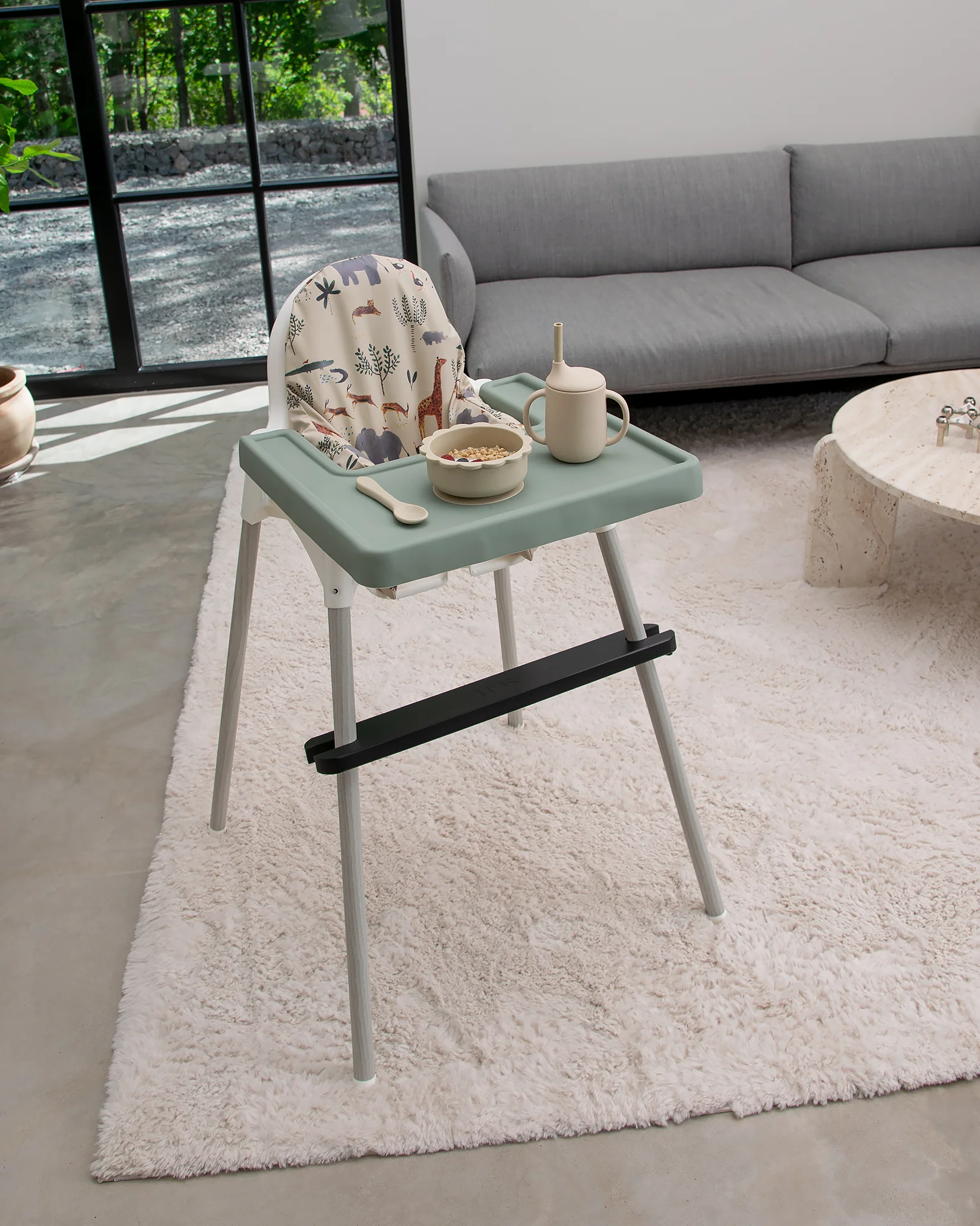 Sittkudde / Stolsdyna - Djungeldjur Beige - IKEA Antilop - Image 4