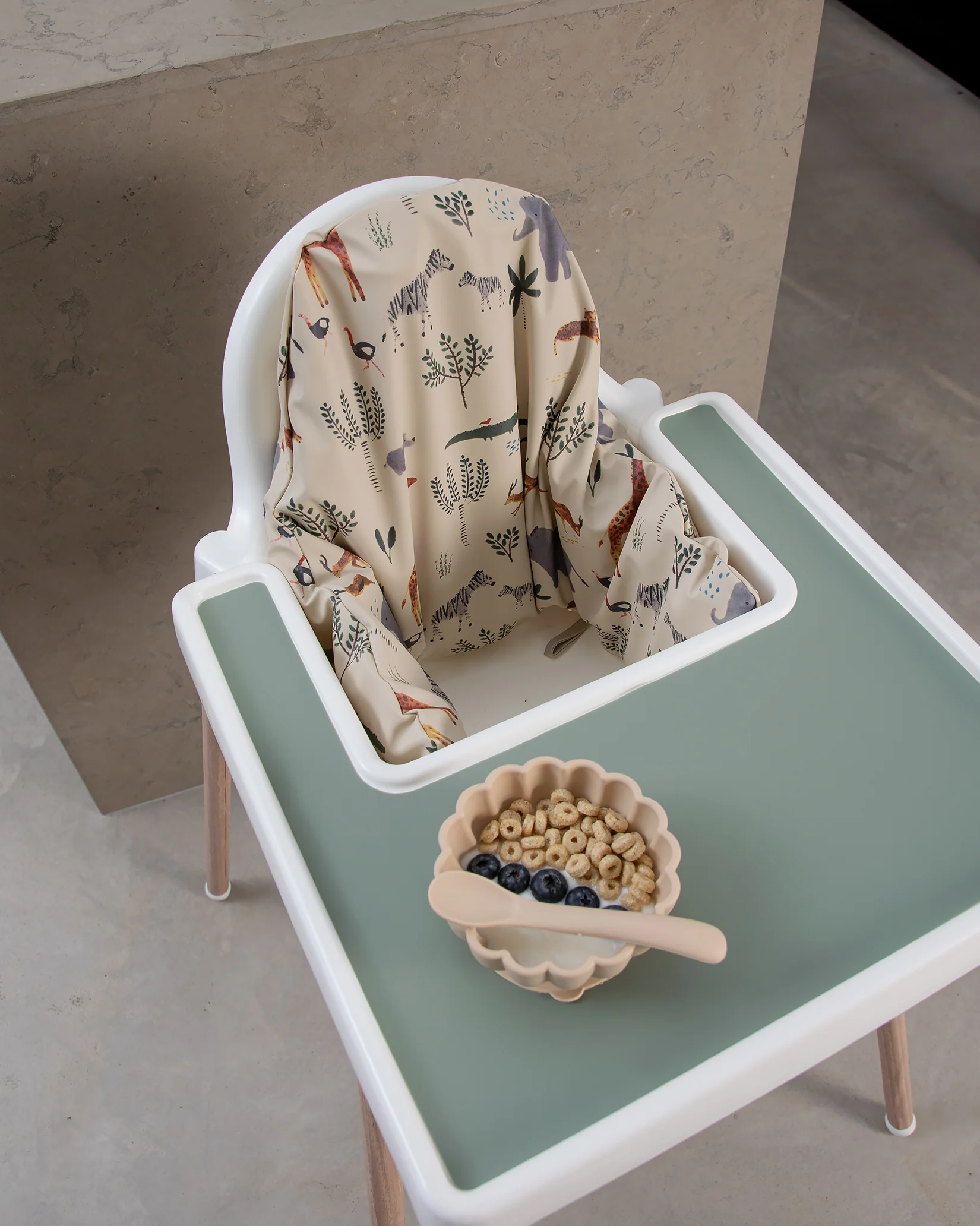 Sittkudde / Stolsdyna - Djungeldjur Beige - IKEA Antilop - Image 5