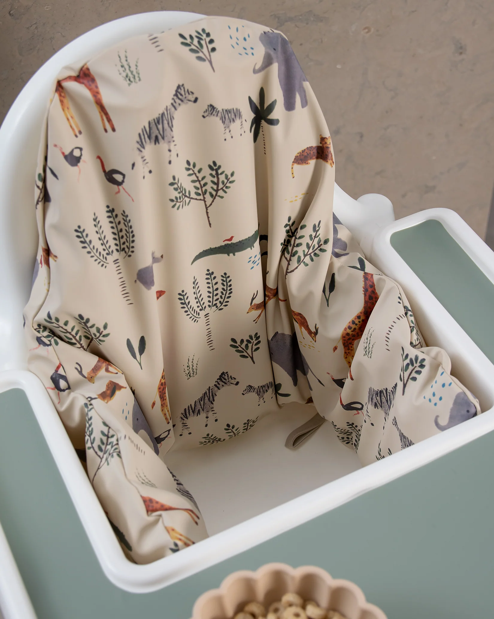 Sittkudde / Stolsdyna - Djungeldjur Beige - IKEA Antilop - Image 8