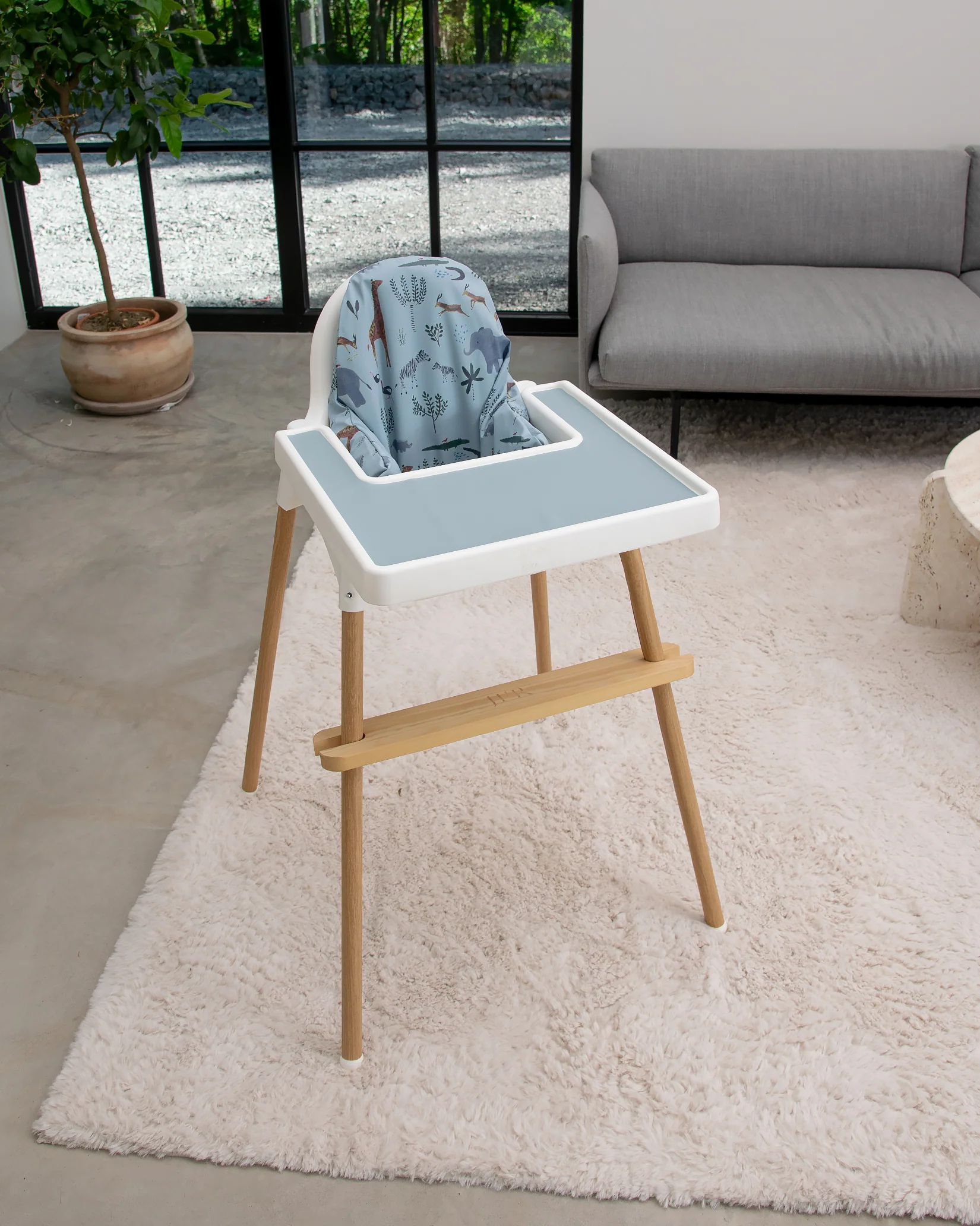 Sittkudde / Stolsdyna - Djungeldjur Blå - IKEA Antilop - Image 6