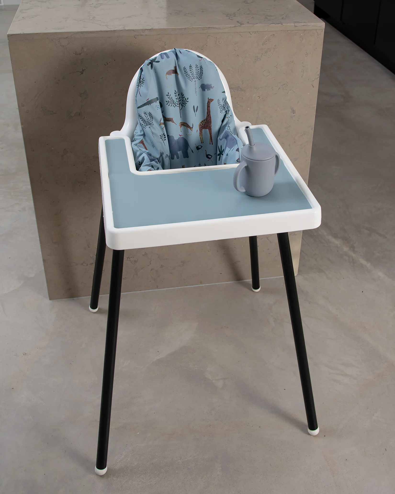 Sittkudde / Stolsdyna - Djungeldjur Blå - IKEA Antilop - Image 9