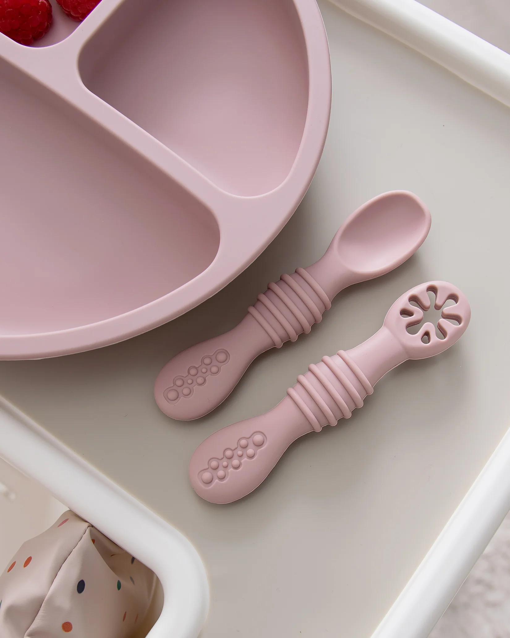 Pre-Spoon/Nybörjarsked - Blush Pink (2 st)