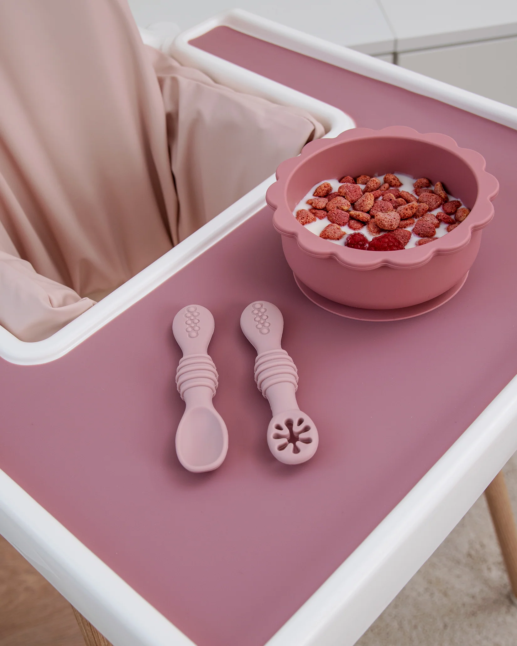 Pre-Spoon/Nybörjarsked - Blush Pink (2 st) - Image 5