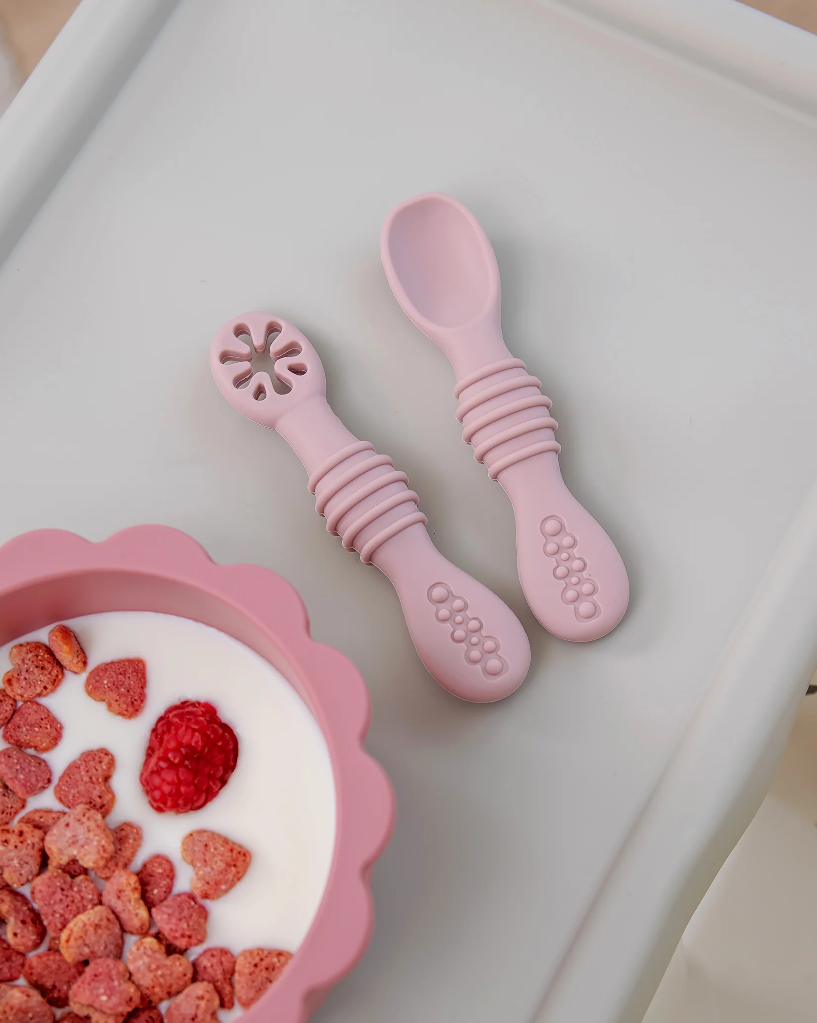 Pre-Spoon/Nybörjarsked - Blush Pink (2 st) - Image 6