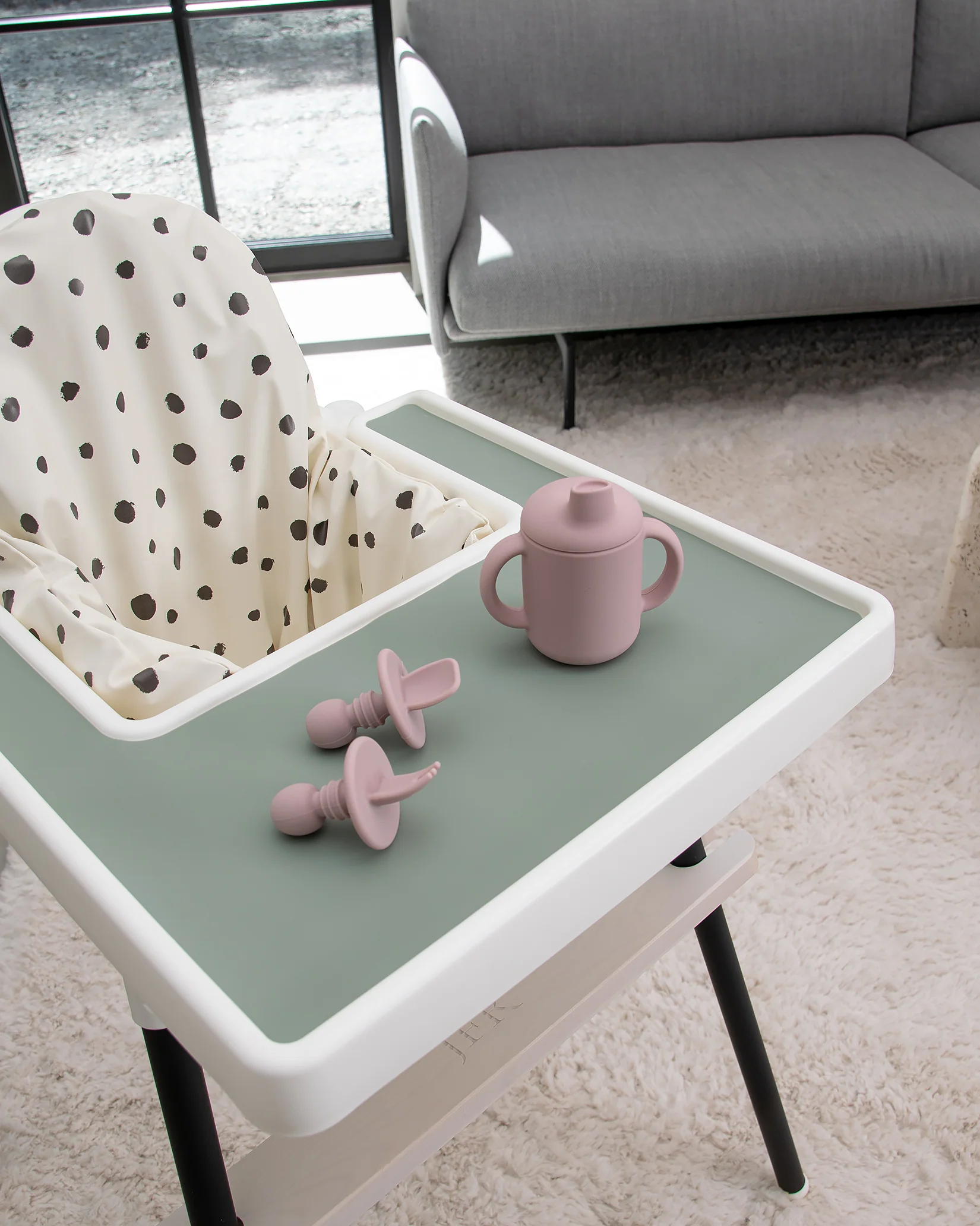 Pre-Spoon/Nybörjarsked & Gaffel - Blush Pink (2 st) - Image 6