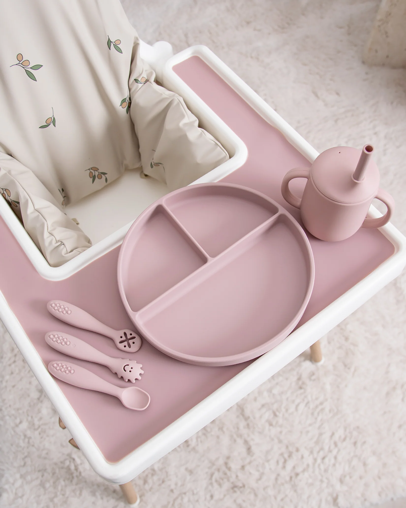 Pre-Spoon/Nybörjarsked - Blush Pink (3 st) - Image 3